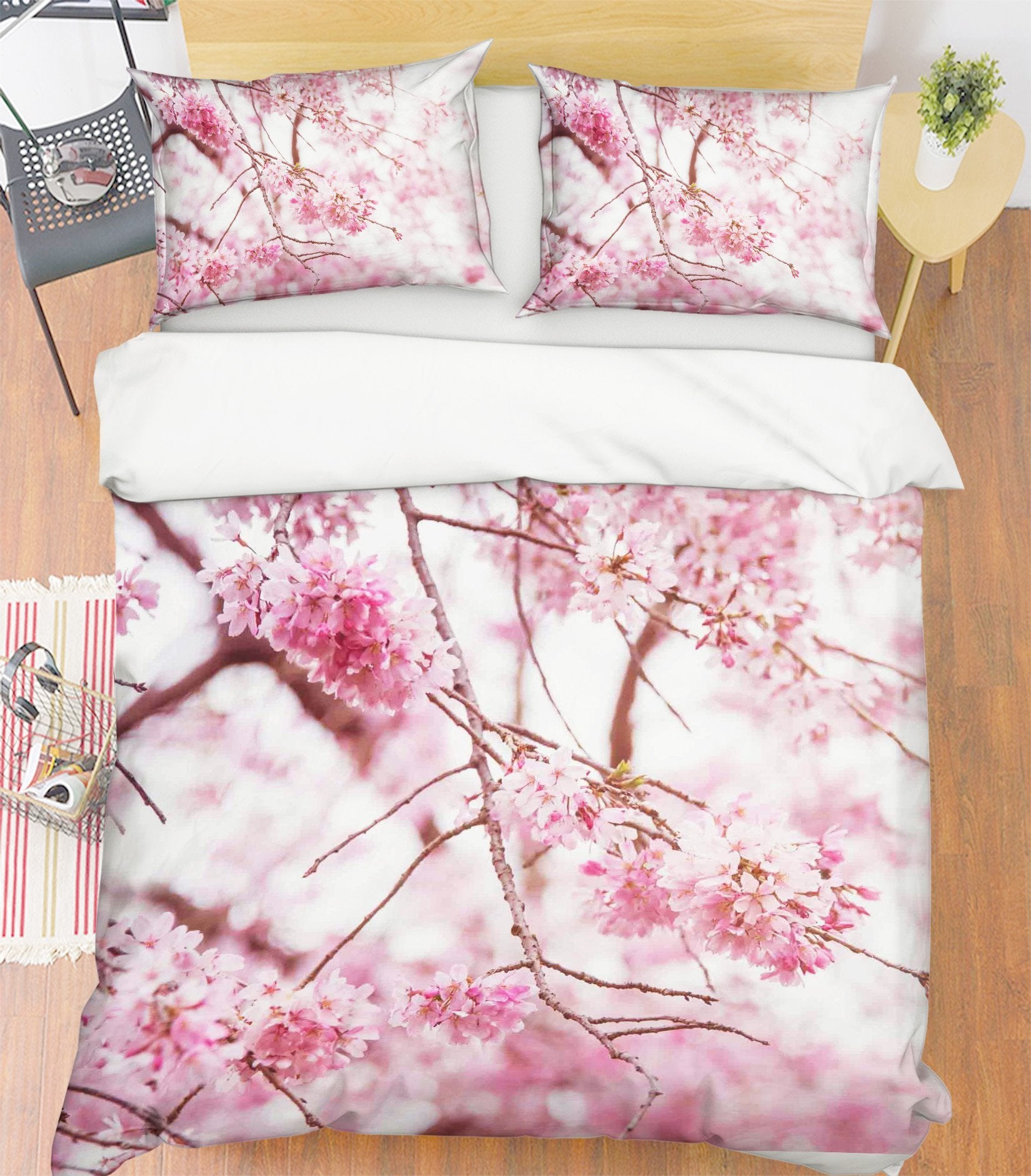 3D Pink Flower 234 Bed Pillowcases Quilt Wallpaper AJ Wallpaper