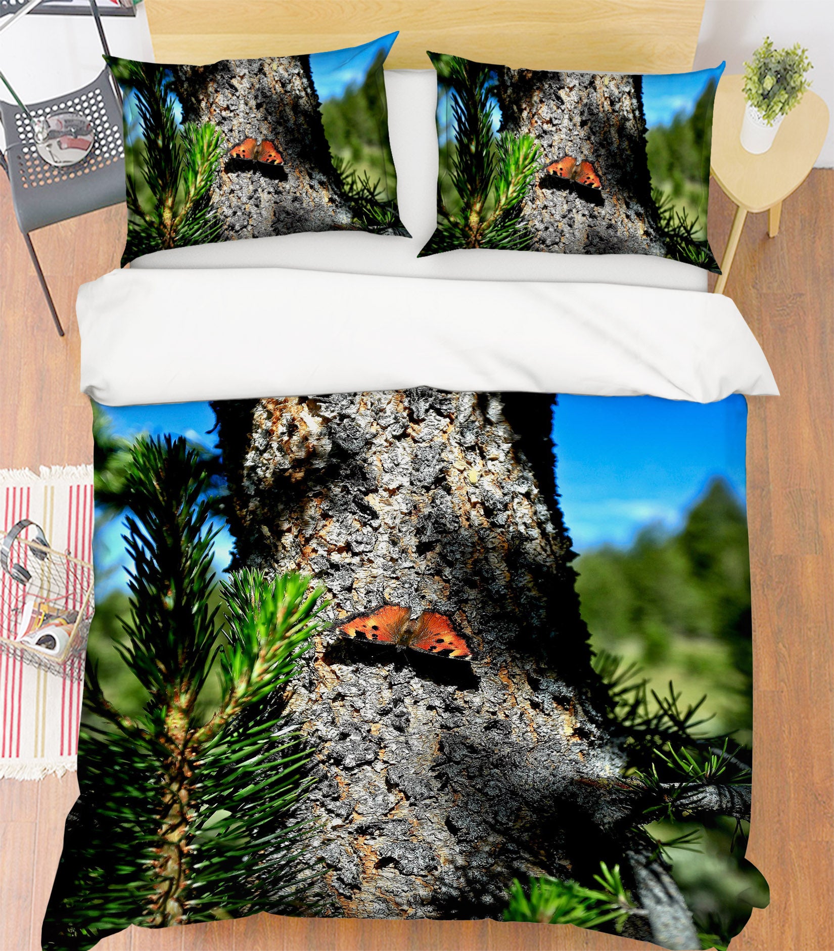 3D Alpine Butterfly 62167 Kathy Barefield Bedding Bed Pillowcases Quilt