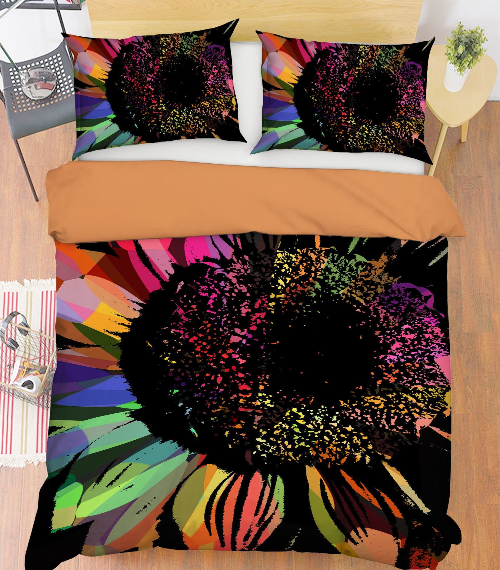 3D Colorful Petals 19134 Shandra Smith Bedding Bed Pillowcases Quilt