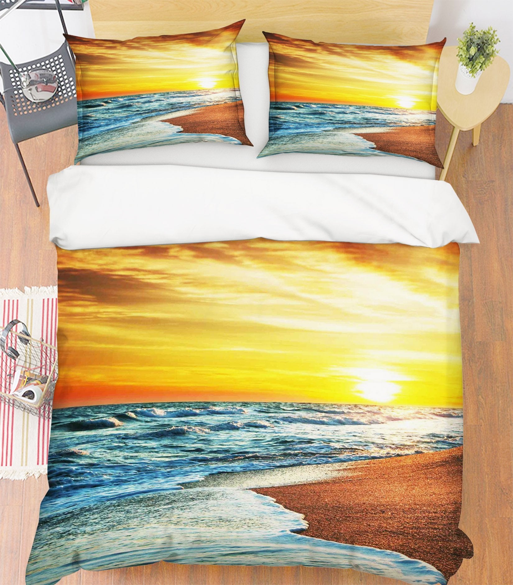 3D Sea Beach 176 Bed Pillowcases Quilt Wallpaper AJ Wallpaper