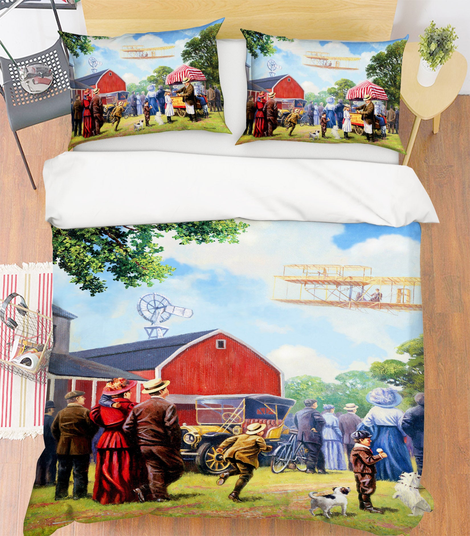 3D Crowd Farm 12527 Kevin Walsh Bedding Bed Pillowcases Quilt