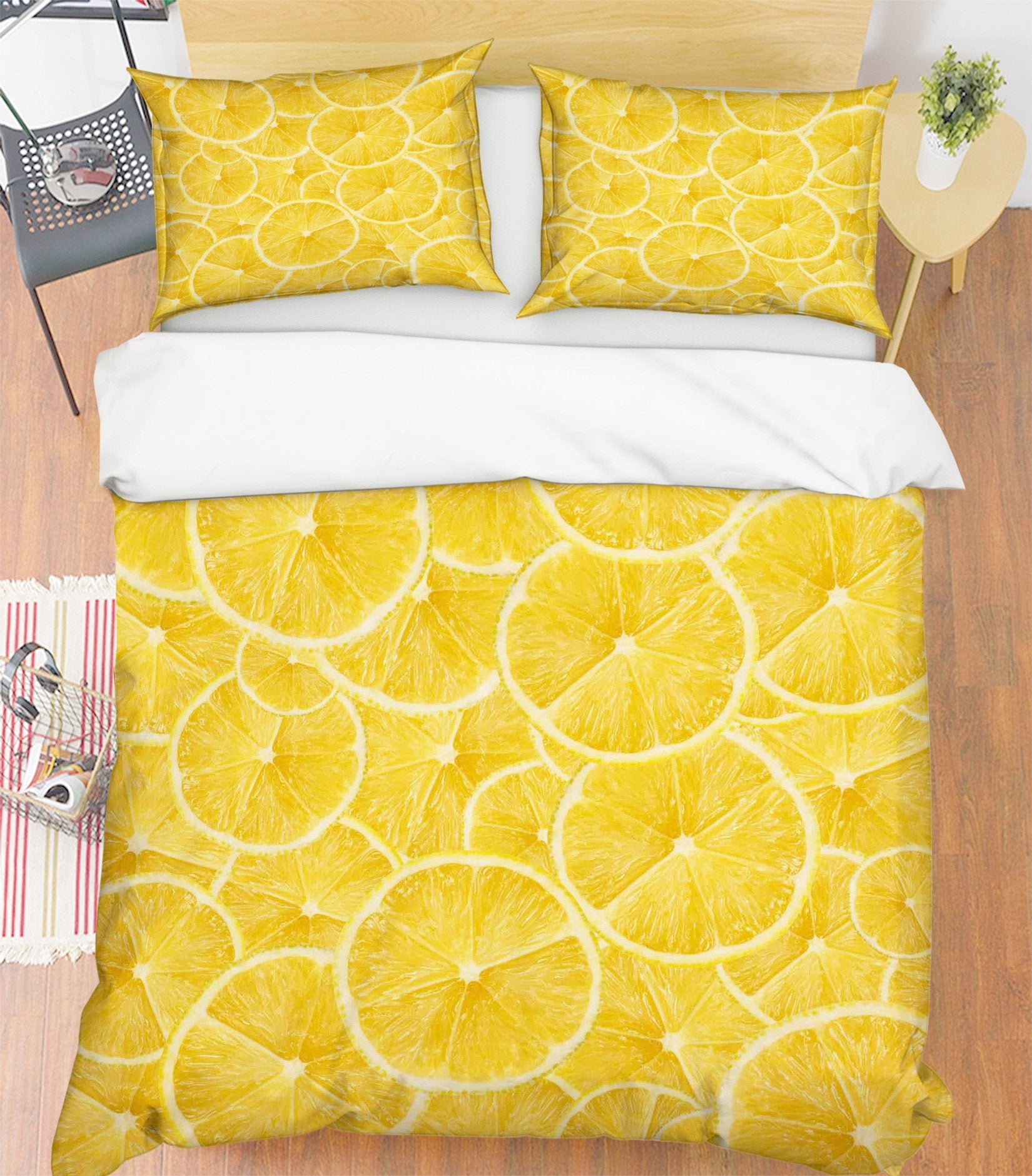 3D Orange Slices 039 Bed Pillowcases Quilt Wallpaper AJ Wallpaper