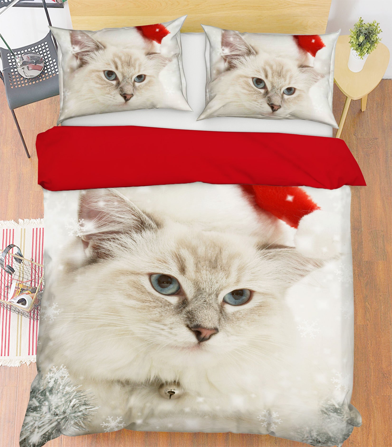 3D Cute Cat 1907 Bed Pillowcases Quilt