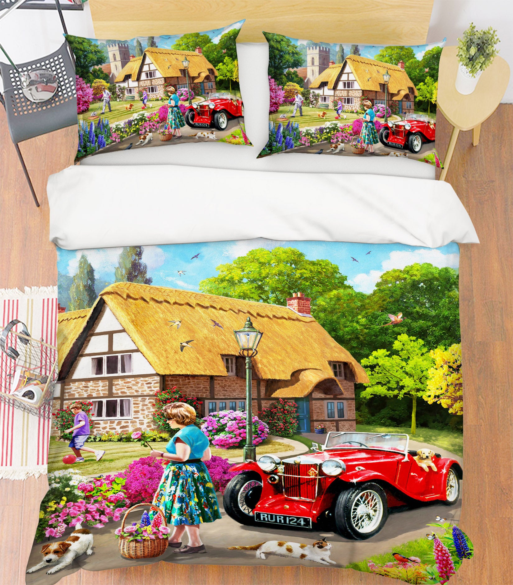 3D House Garden 12516 Kevin Walsh Bedding Bed Pillowcases Quilt