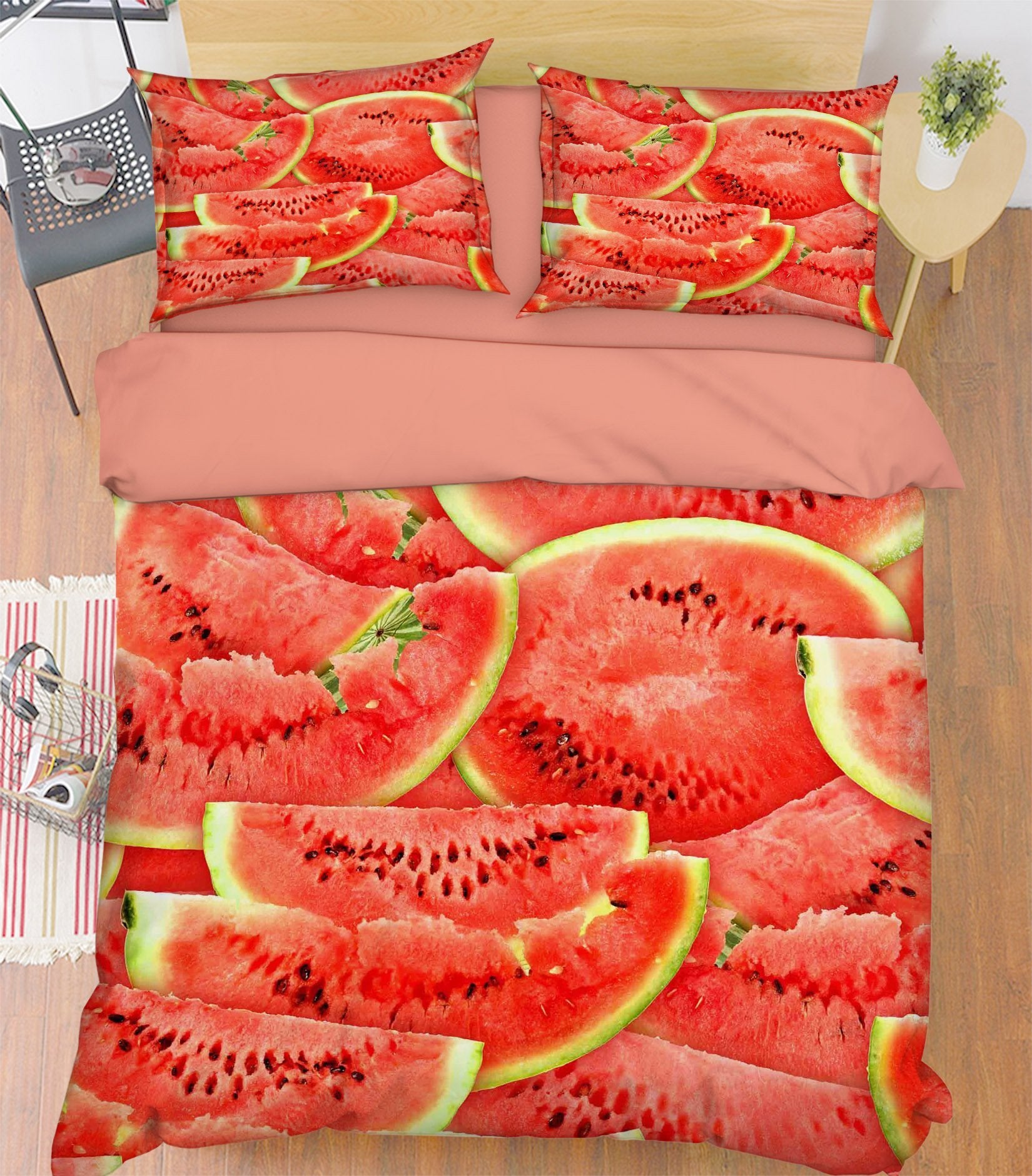 3D Watermelon Slices 261 Bed Pillowcases Quilt Wallpaper AJ Wallpaper