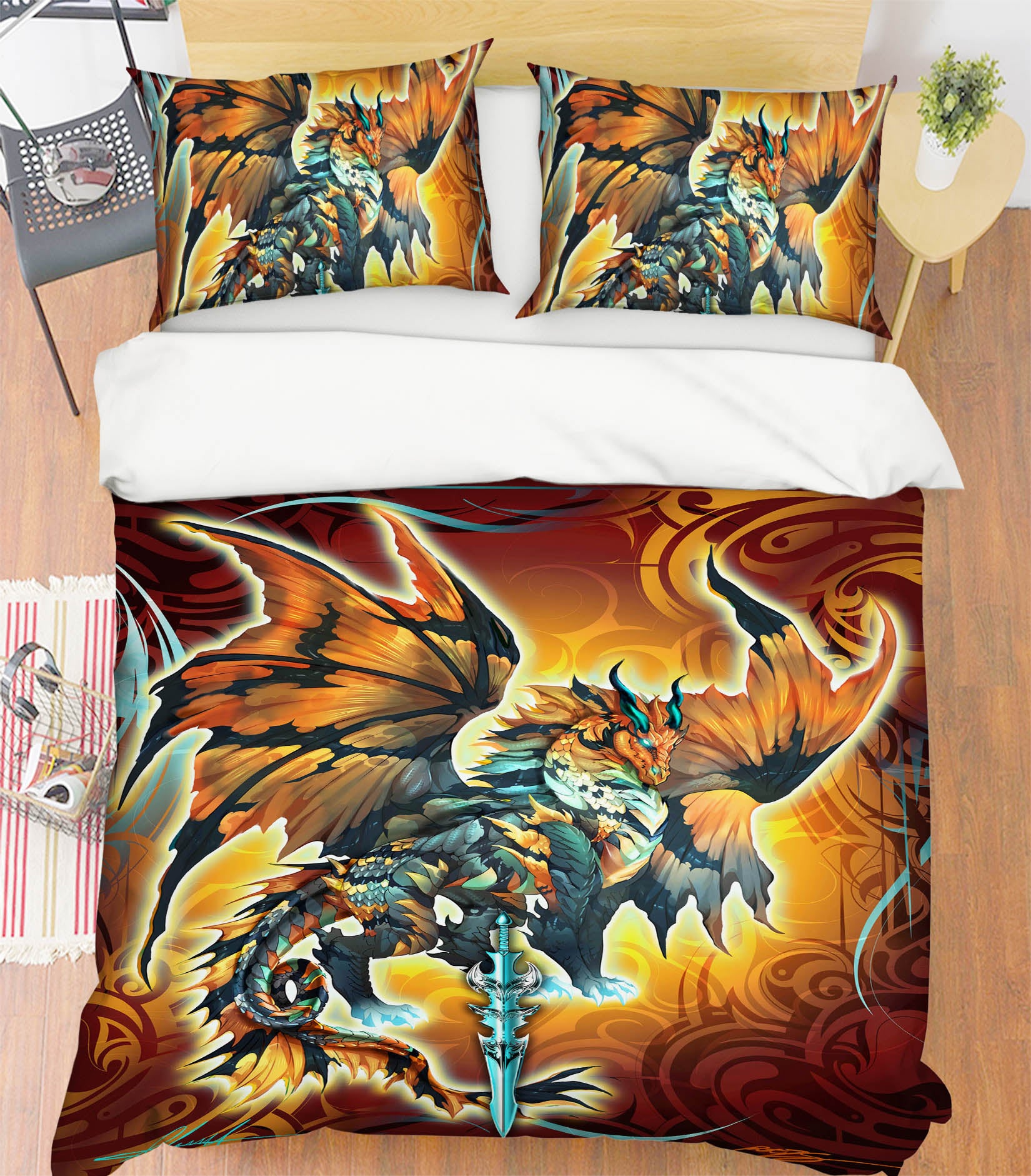 3D Dragon Wings 8320 Ruth Thompson Bedding Bed Pillowcases Quilt Cover Duvet Cover