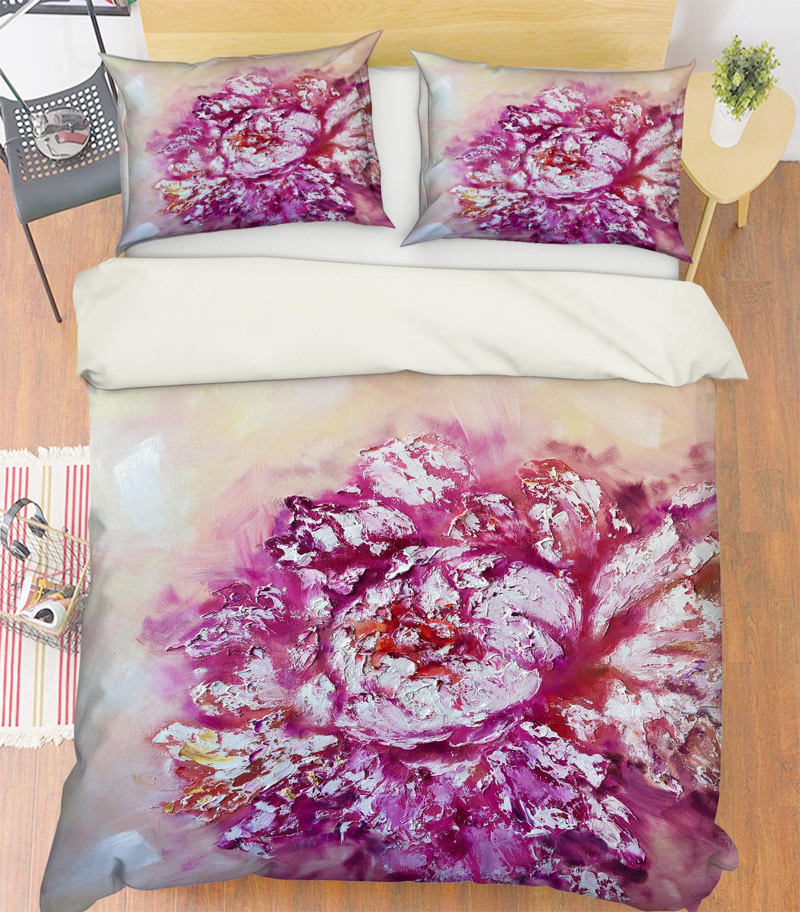 3D Purple Flower 428 Skromova Marina Bedding Bed Pillowcases Quilt