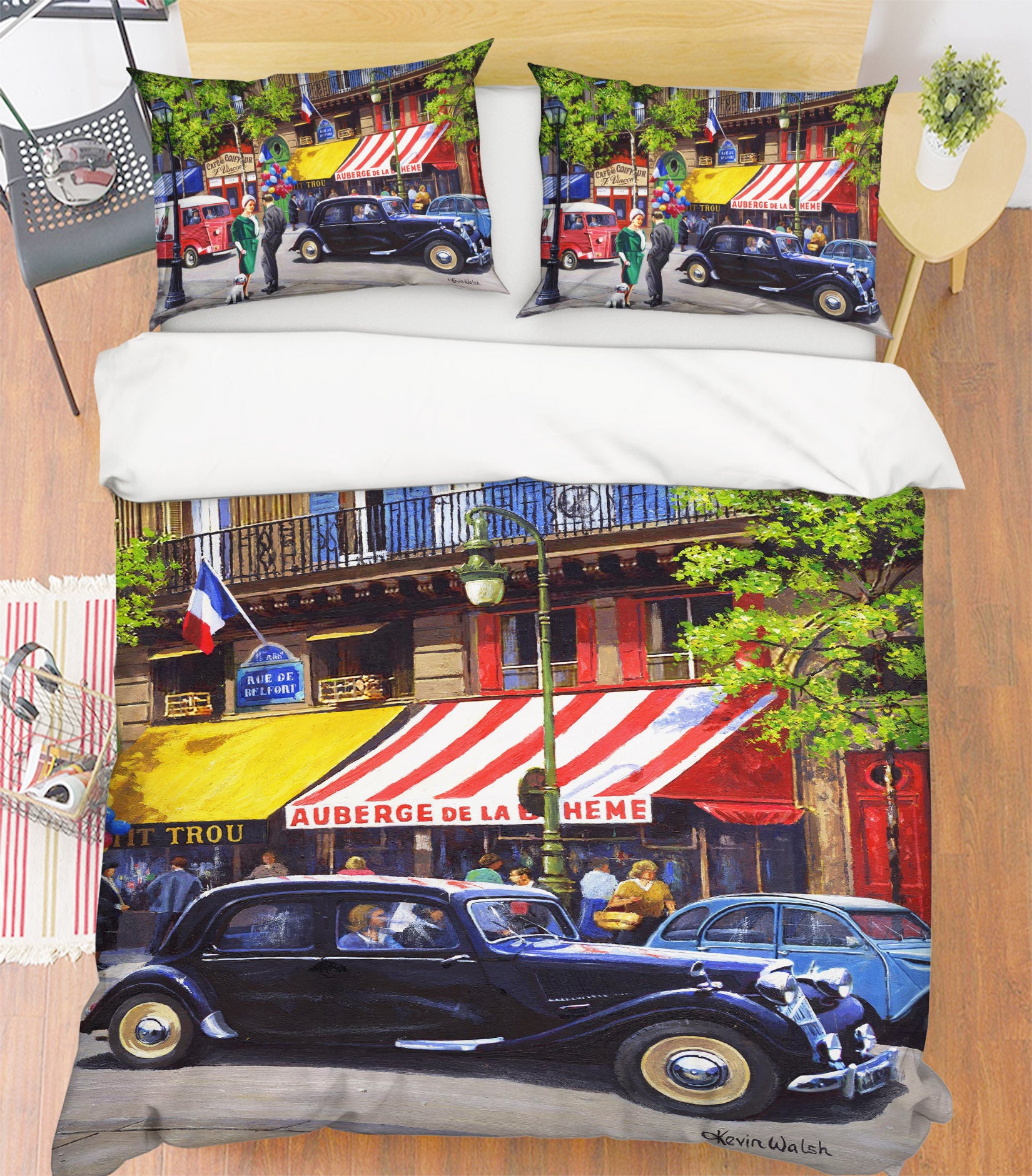 3D Street Car 12520 Kevin Walsh Bedding Bed Pillowcases Quilt