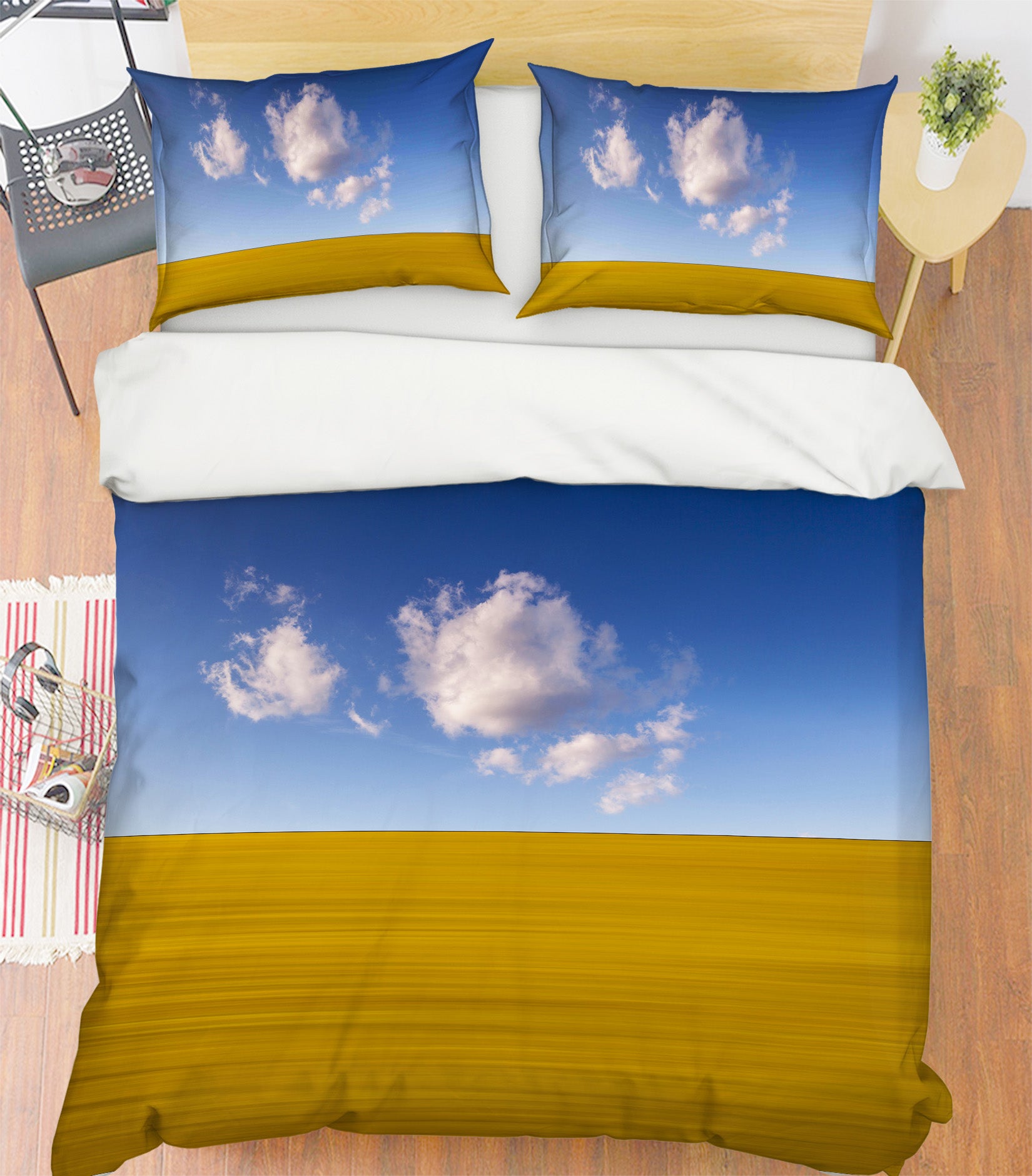 3D Yellow Land 103 Marco Carmassi Bedding Bed Pillowcases Quilt