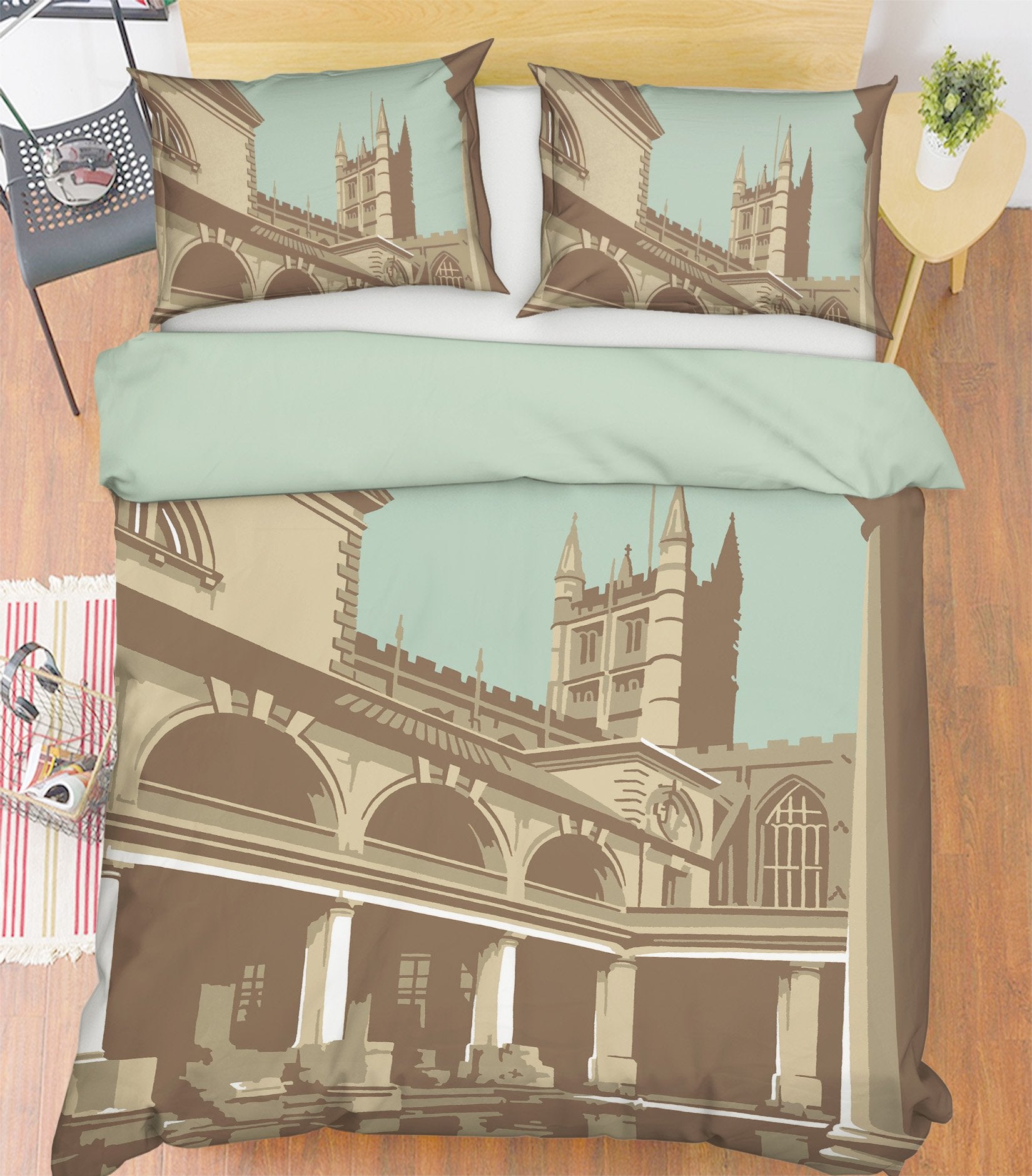 3D Bath 2001 Steve Read Bedding Bed Pillowcases Quilt Quiet Covers AJ Creativity Home