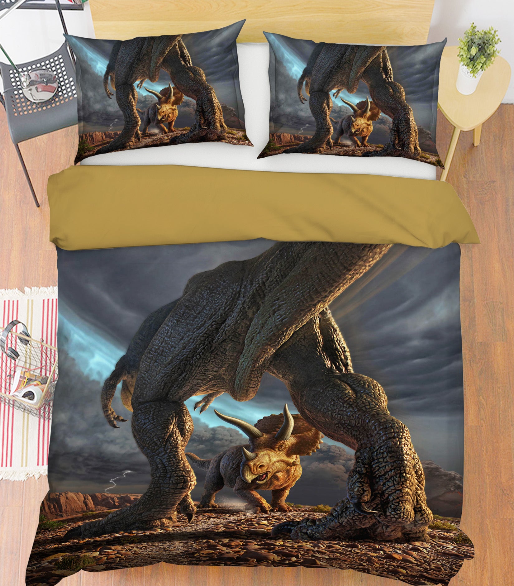 3D Face Off 2119 Jerry LoFaro bedding Bed Pillowcases Quilt