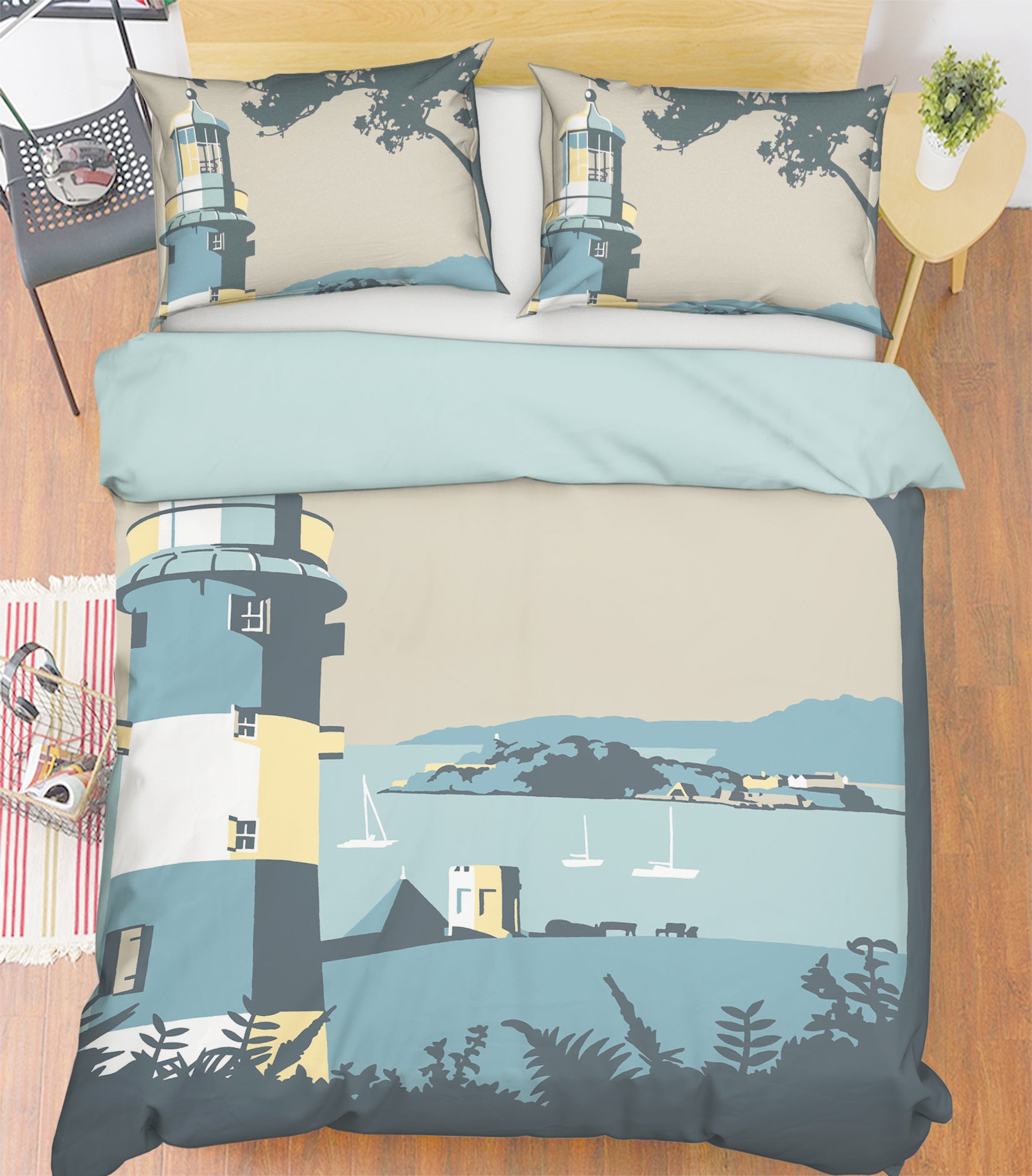 3D Plymouth 2038 Steve Read Bedding Bed Pillowcases Quilt