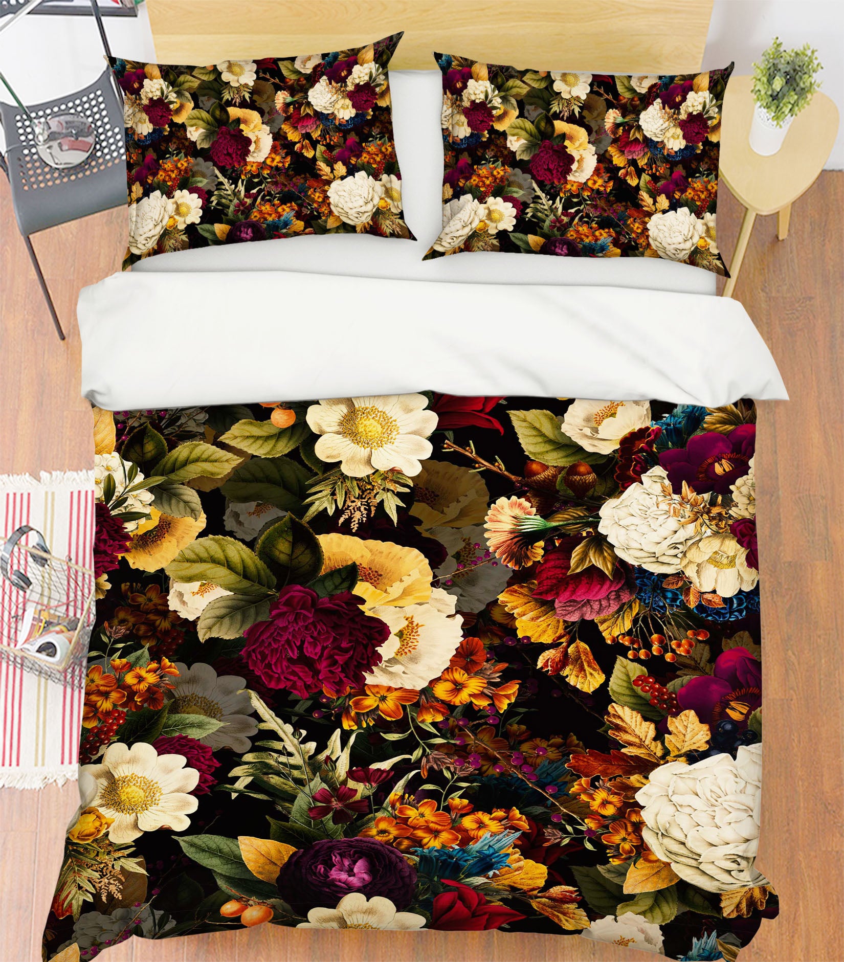 3D Red Peony 114 Uta Naumann Bedding Bed Pillowcases Quilt