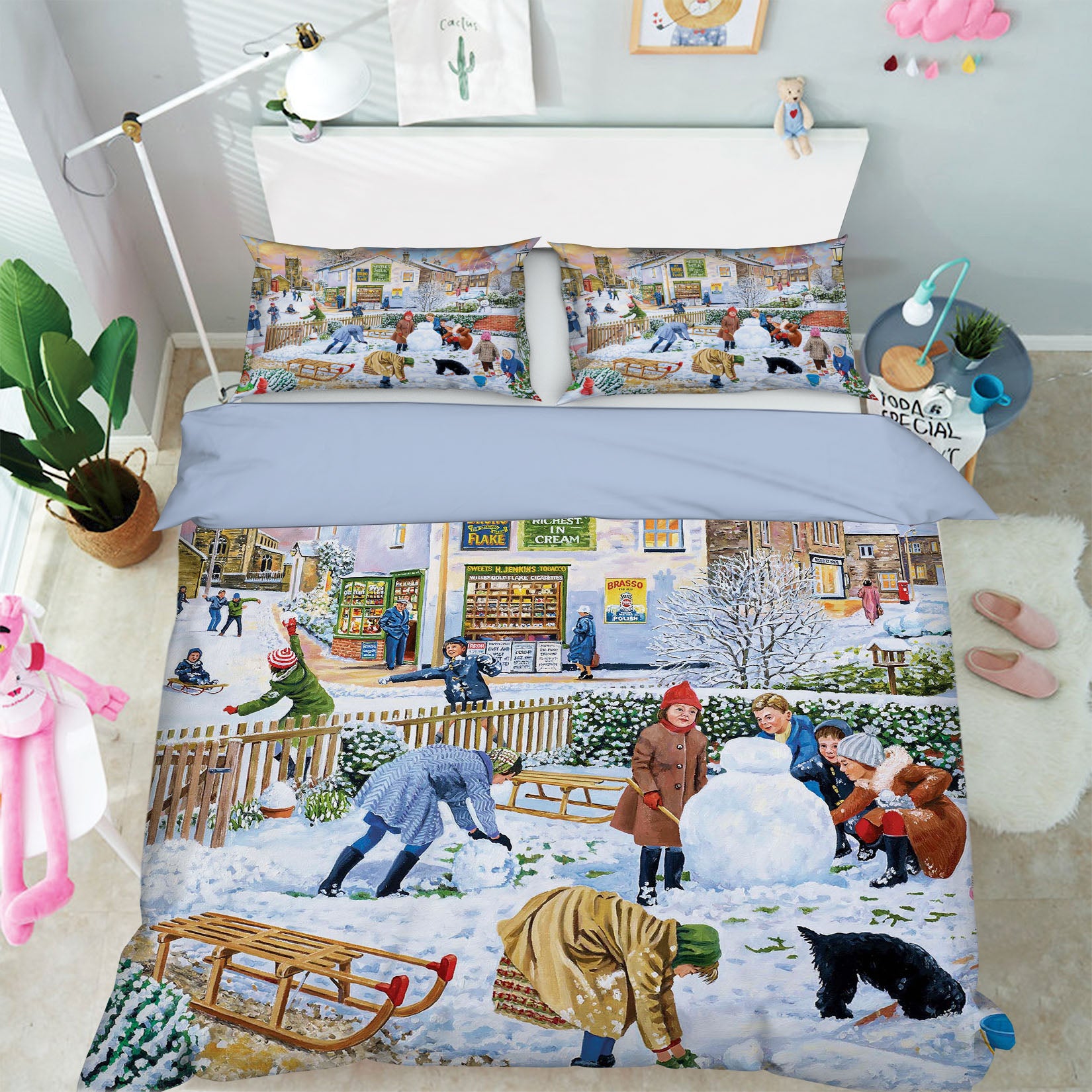 3D Winter Games 2077 Trevor Mitchell bedding Bed Pillowcases Quilt