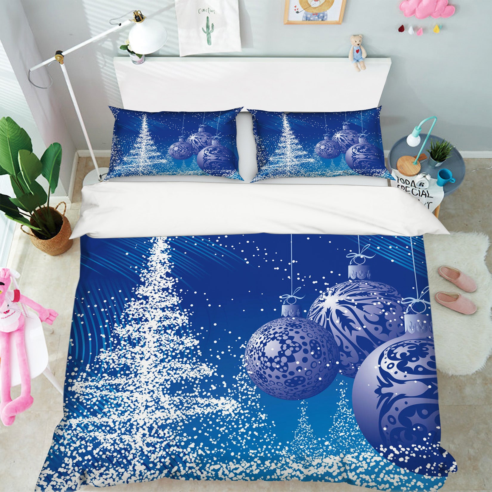 3D Snow Tree Ball 31118 Christmas Quilt Duvet Cover Xmas Bed Pillowcases