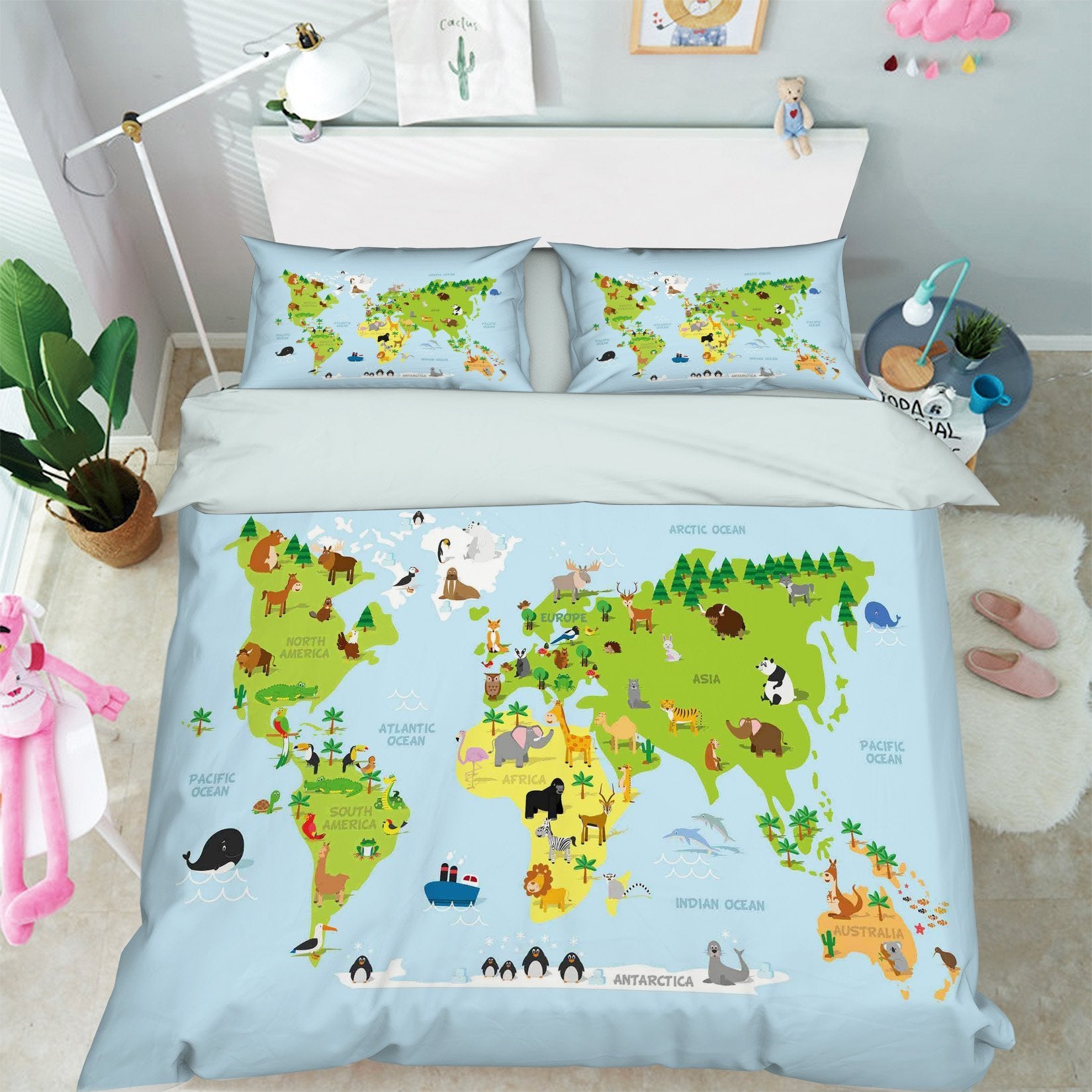 3D Earth Animals 156 Bed Pillowcases Quilt Wallpaper AJ Wallpaper