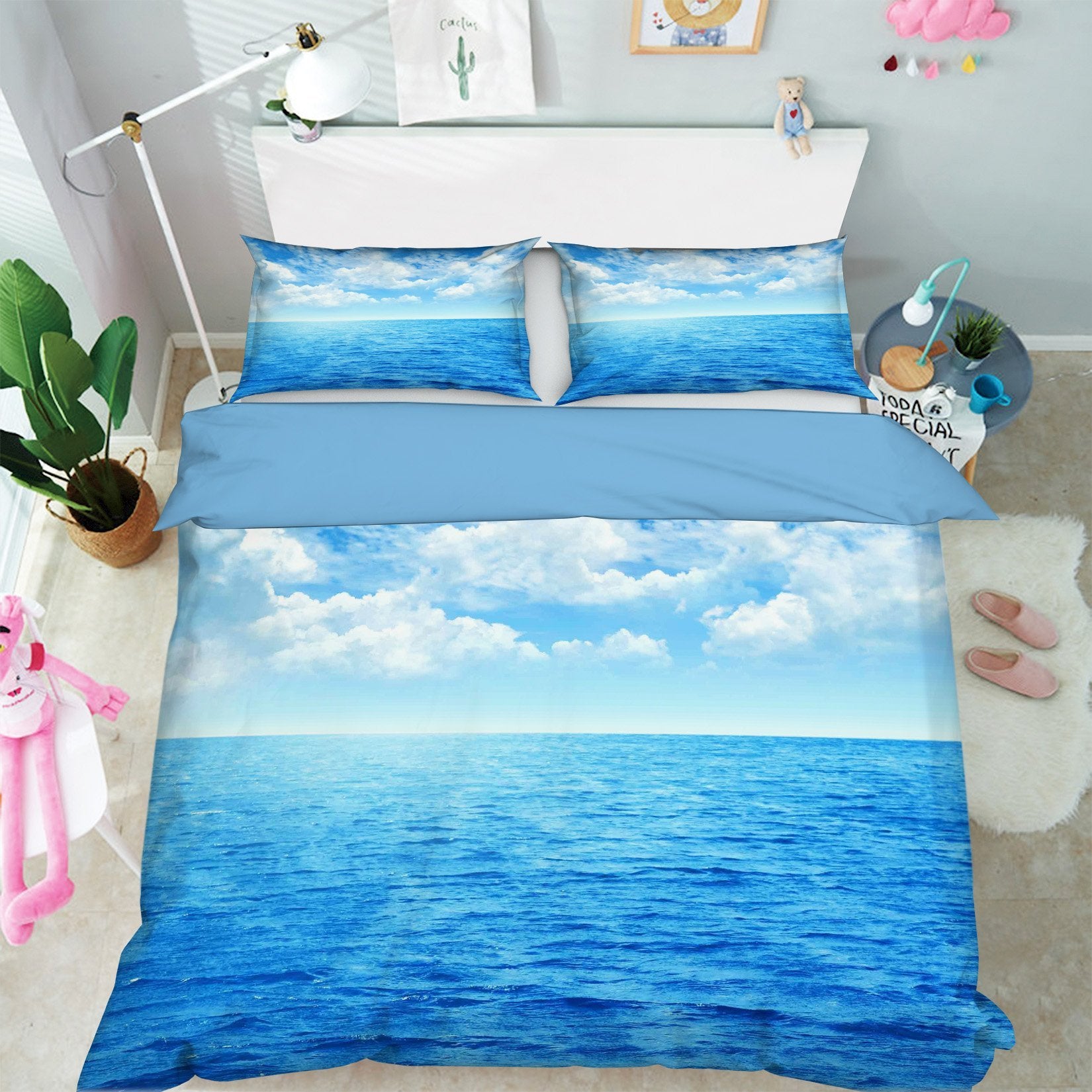 3D Sea Sky 084 Bed Pillowcases Quilt Wallpaper AJ Wallpaper