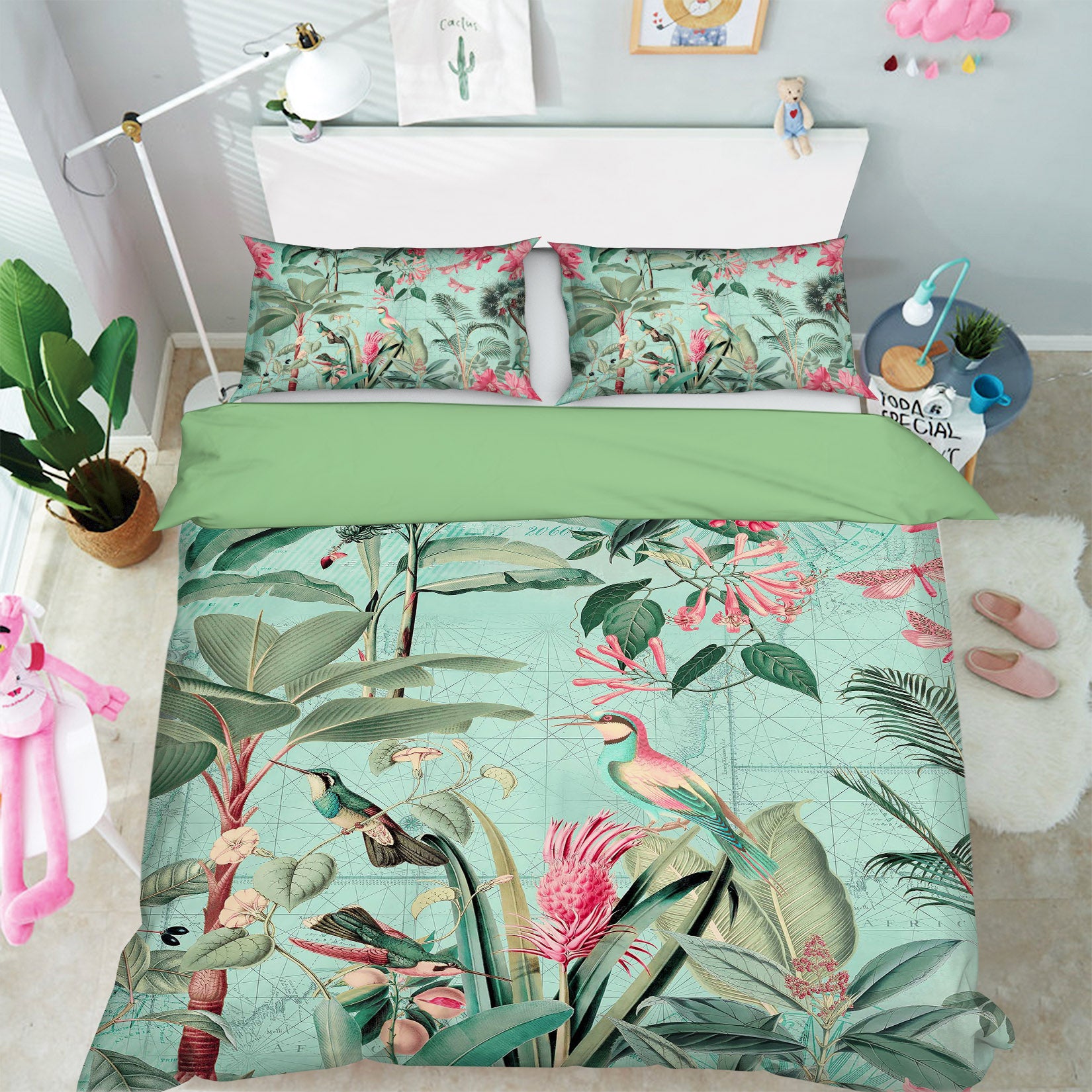 3D Happy Forest 127 Andrea haase Bedding Bed Pillowcases Quilt