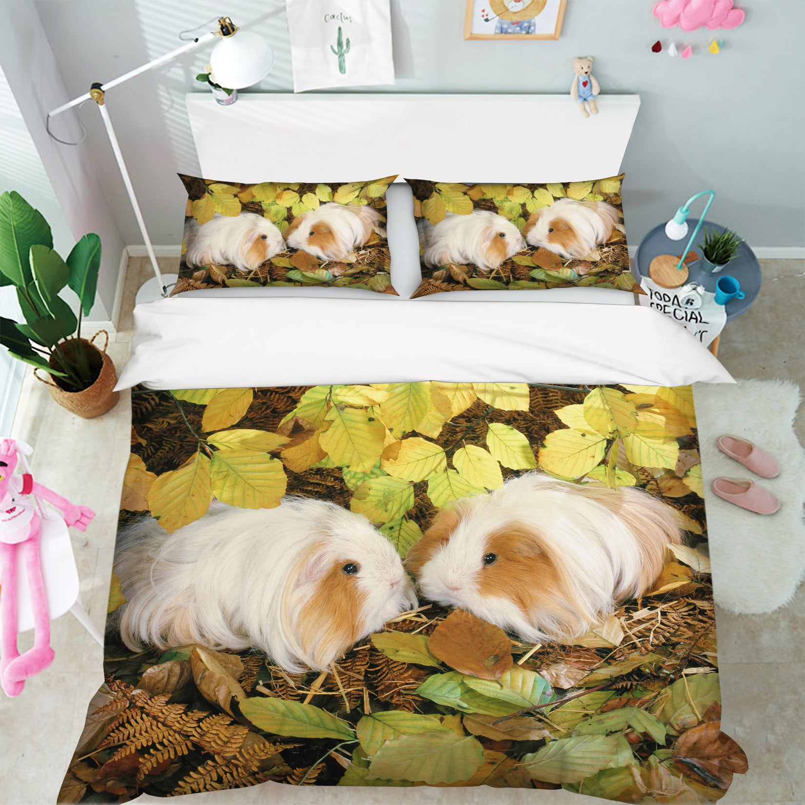 3D Supple Dog Hair 1904 Bed Pillowcases Quilt
