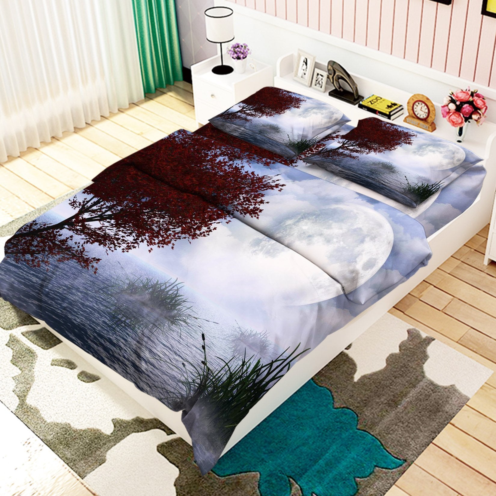 3D Misty Sea 11 Bed Pillowcases Quilt Wallpaper AJ Wallpaper