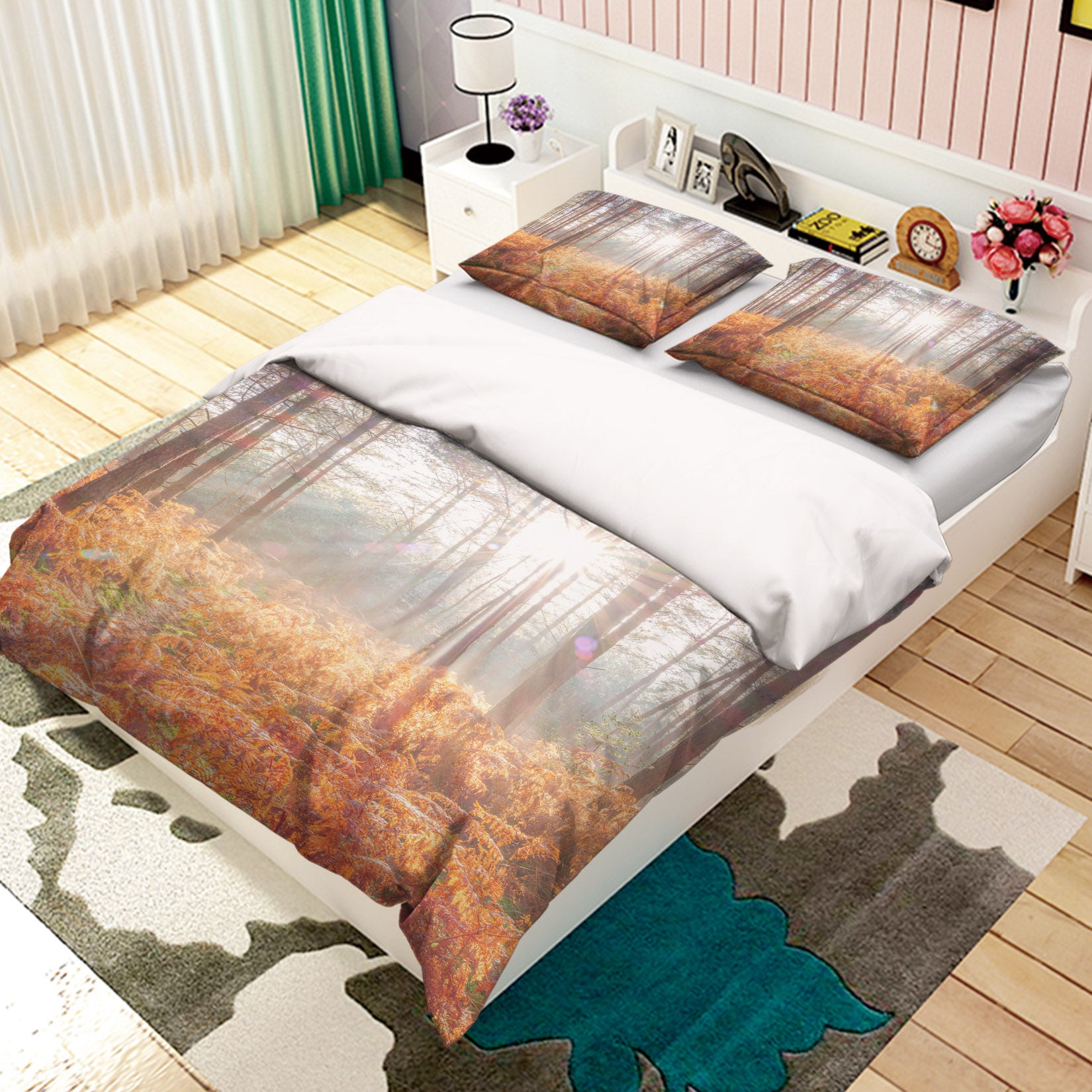 3D Sunlight Trees 7163 Assaf Frank Bedding Bed Pillowcases Quilt Cover Duvet Cover