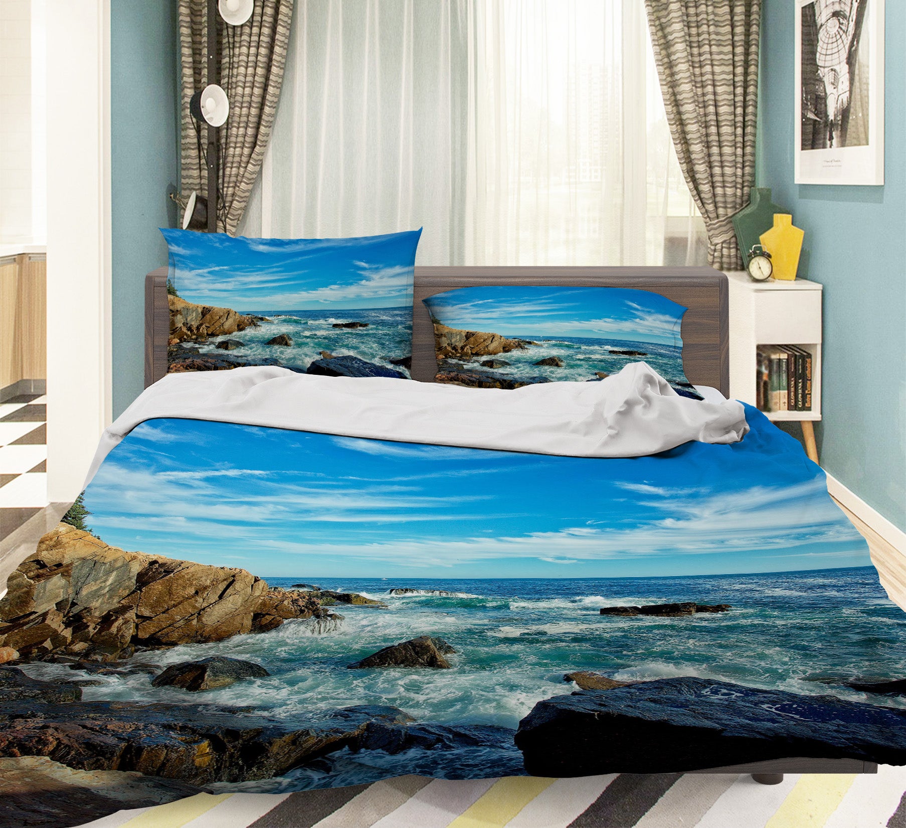 3D Seaside Reef 62166 Kathy Barefield Bedding Bed Pillowcases Quilt