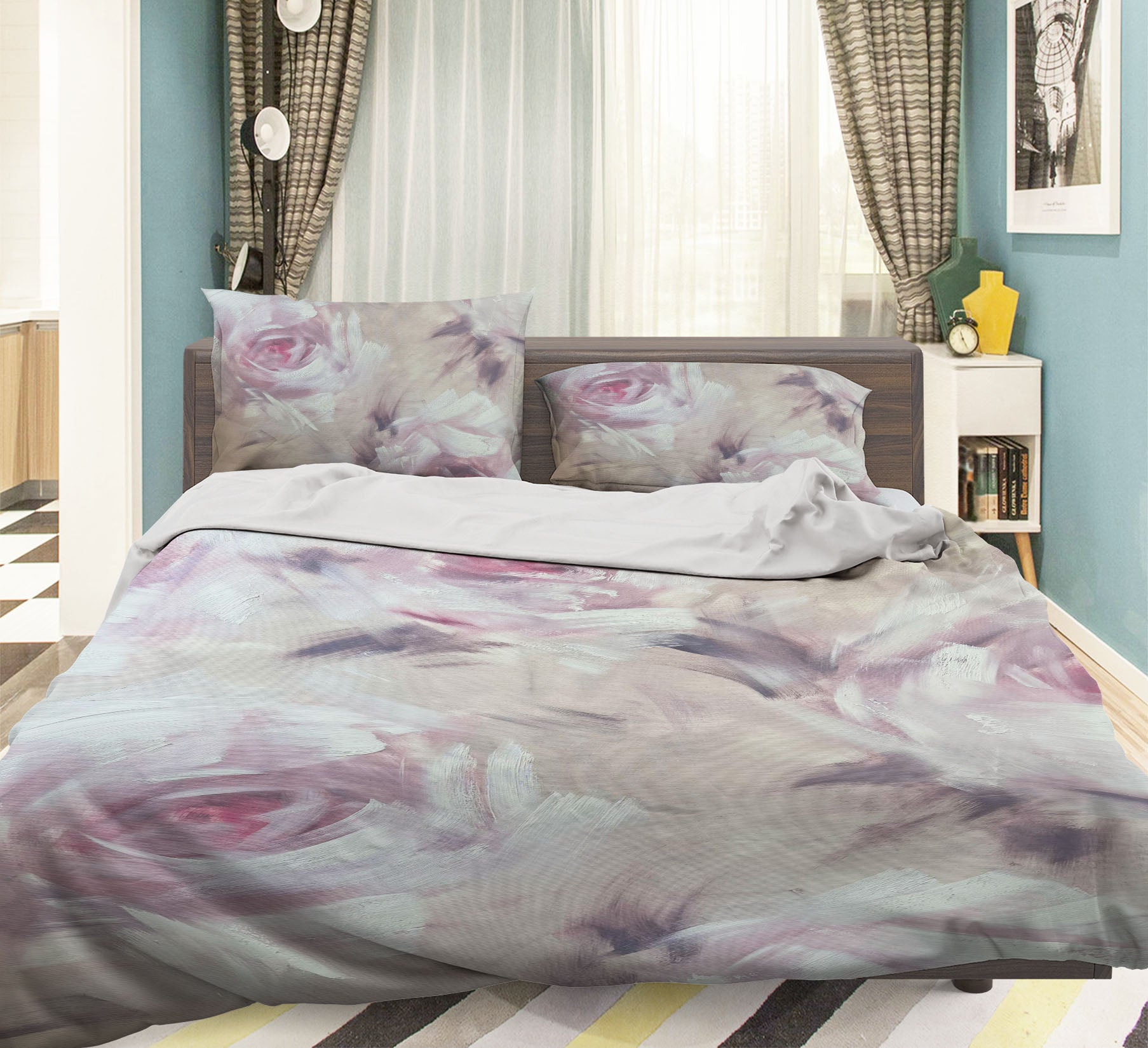 3D Soft Flower 3144 Skromova Marina Bedding Bed Pillowcases Quilt Cover Duvet Cover