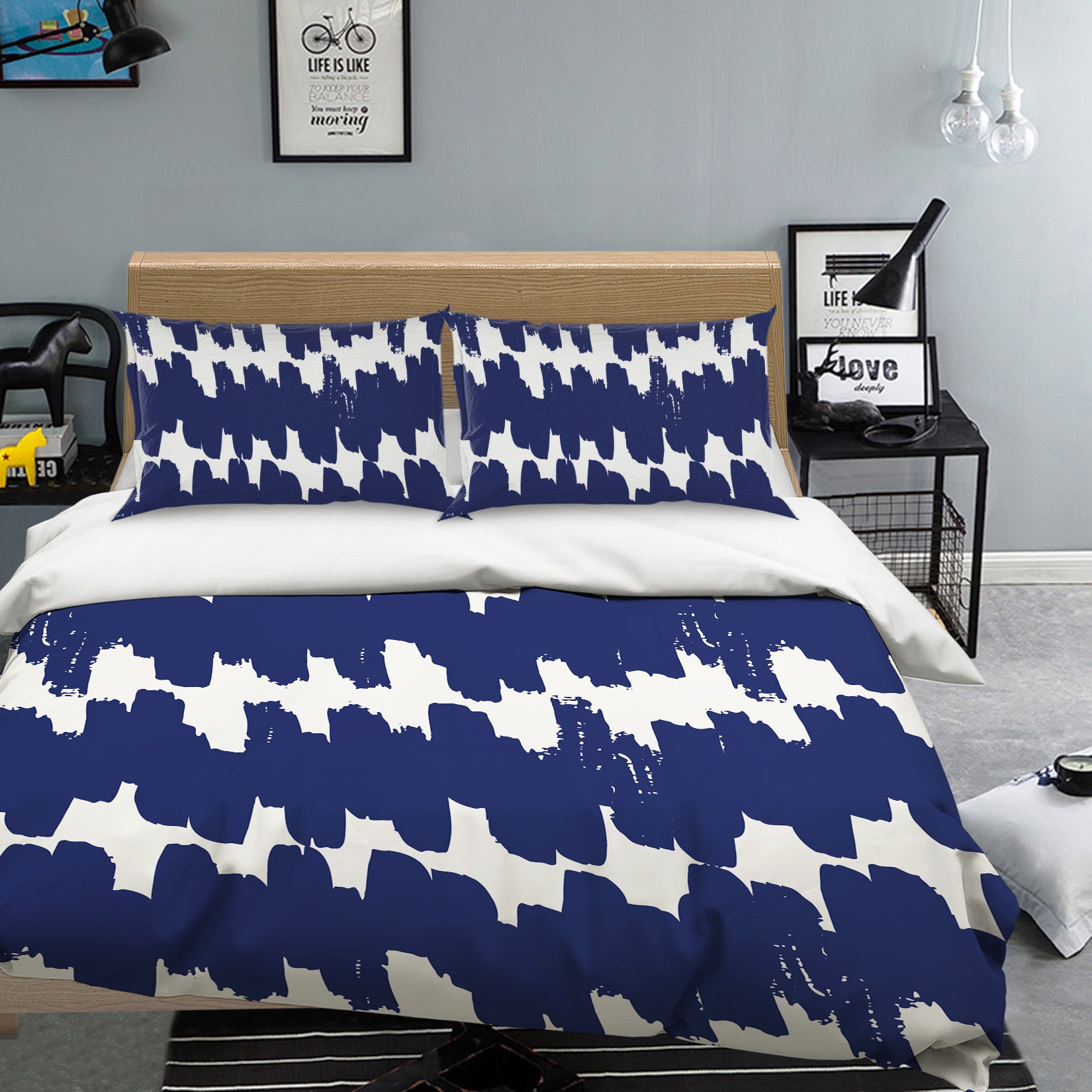 3D Blue Pattern 109163 Kashmira Jayaprakash Bedding Bed Pillowcases Quilt