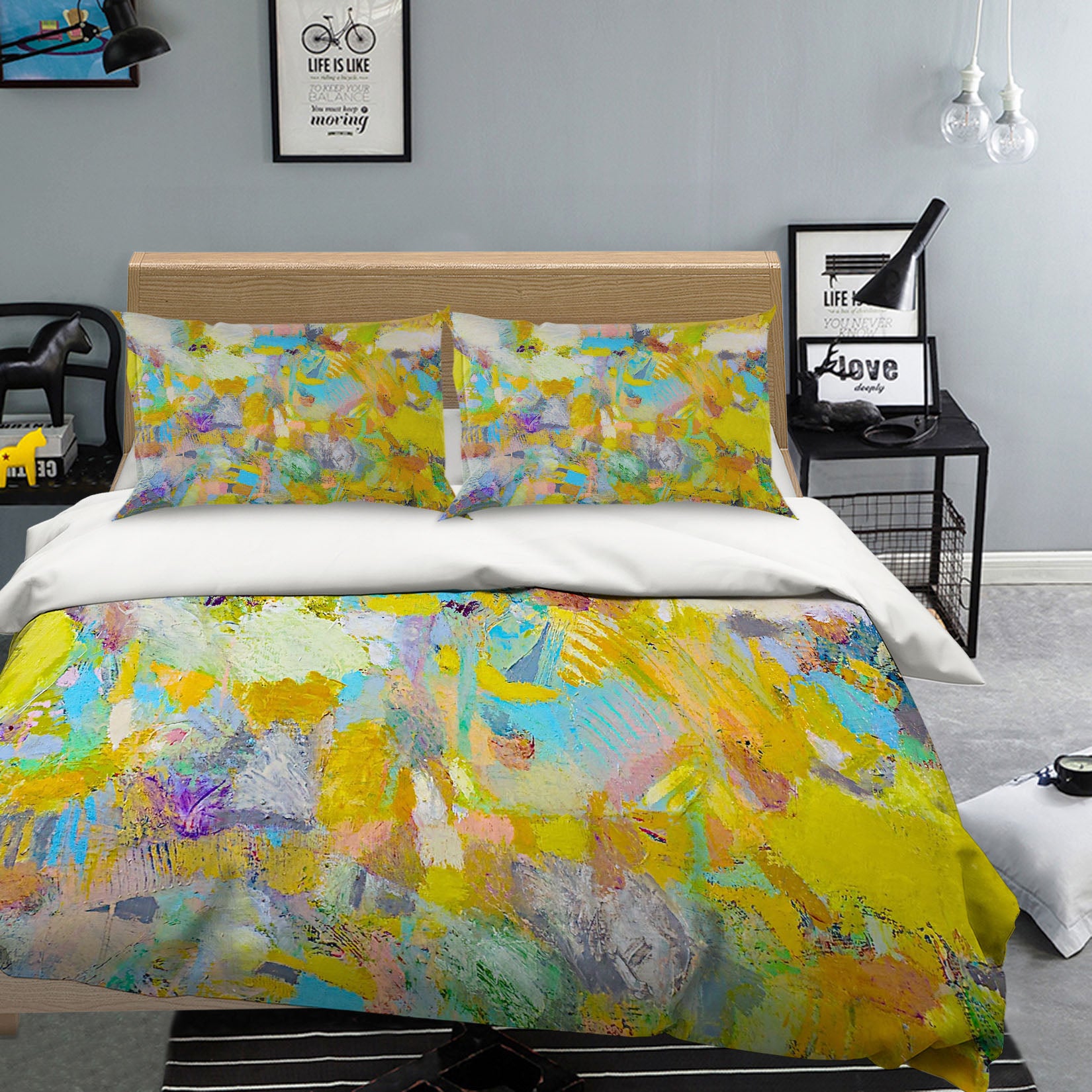 3D Lights Camera Action 2105 Allan P. Friedlander Bedding Bed Pillowcases Quilt