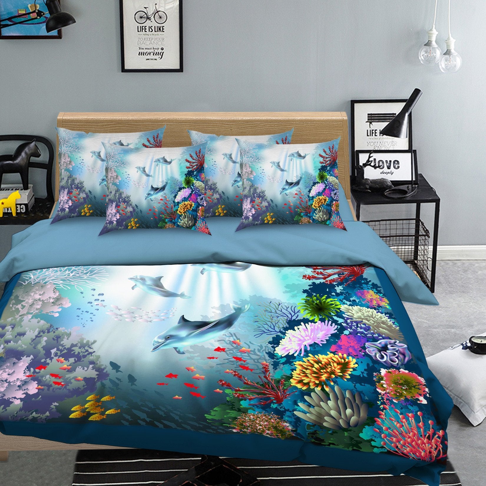 3D Submarine Whale 182 Bed Pillowcases Quilt Wallpaper AJ Wallpaper