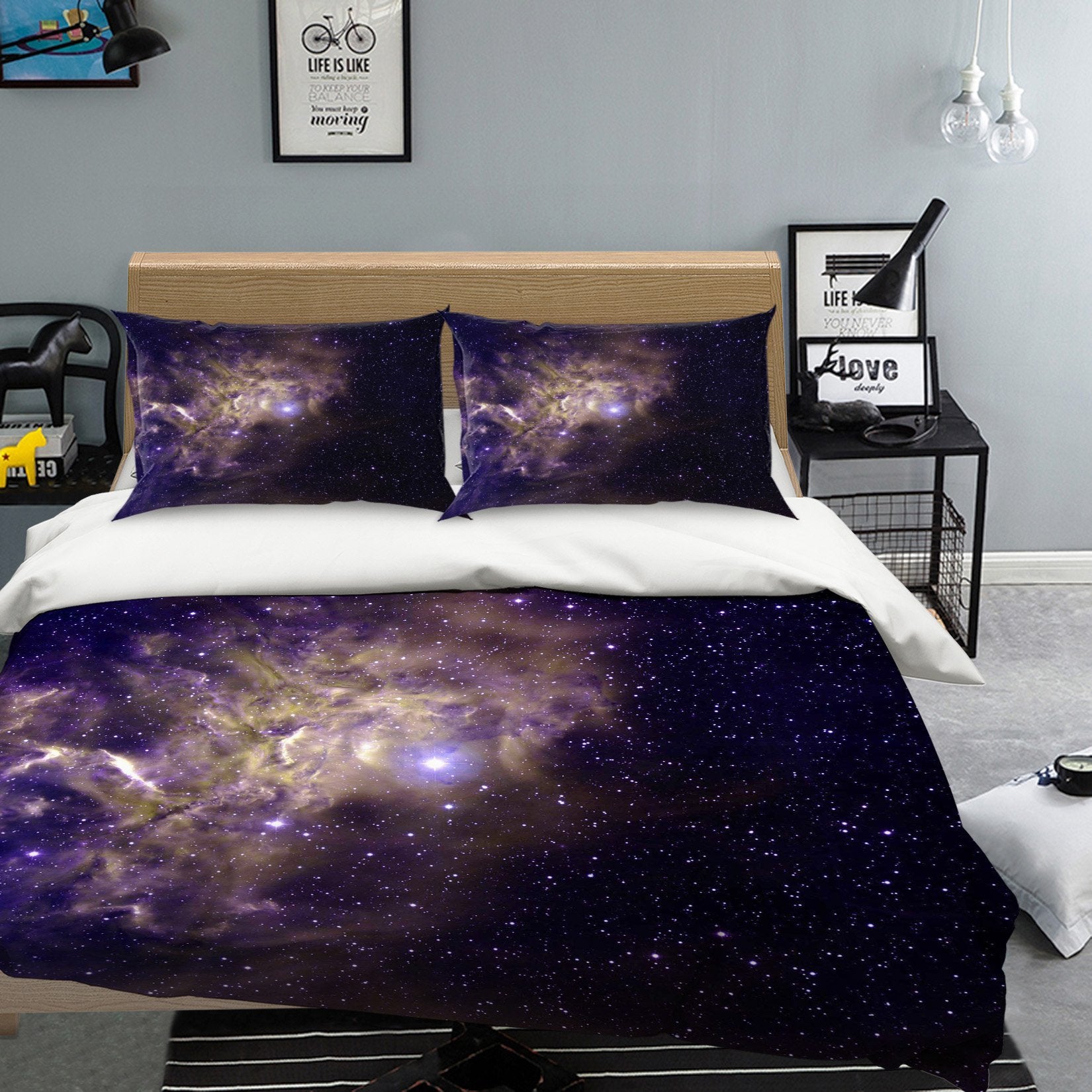 3D Starry Stars 109 Bed Pillowcases Quilt Wallpaper AJ Wallpaper