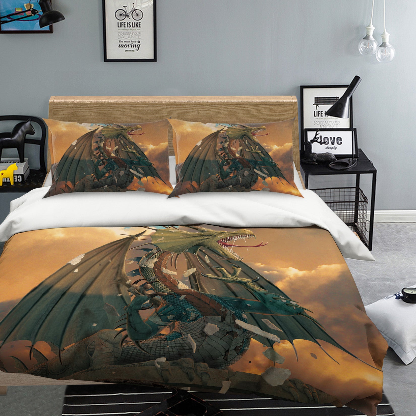 3D The Awakening 086 Bed Pillowcases Quilt Exclusive Designer Vincent