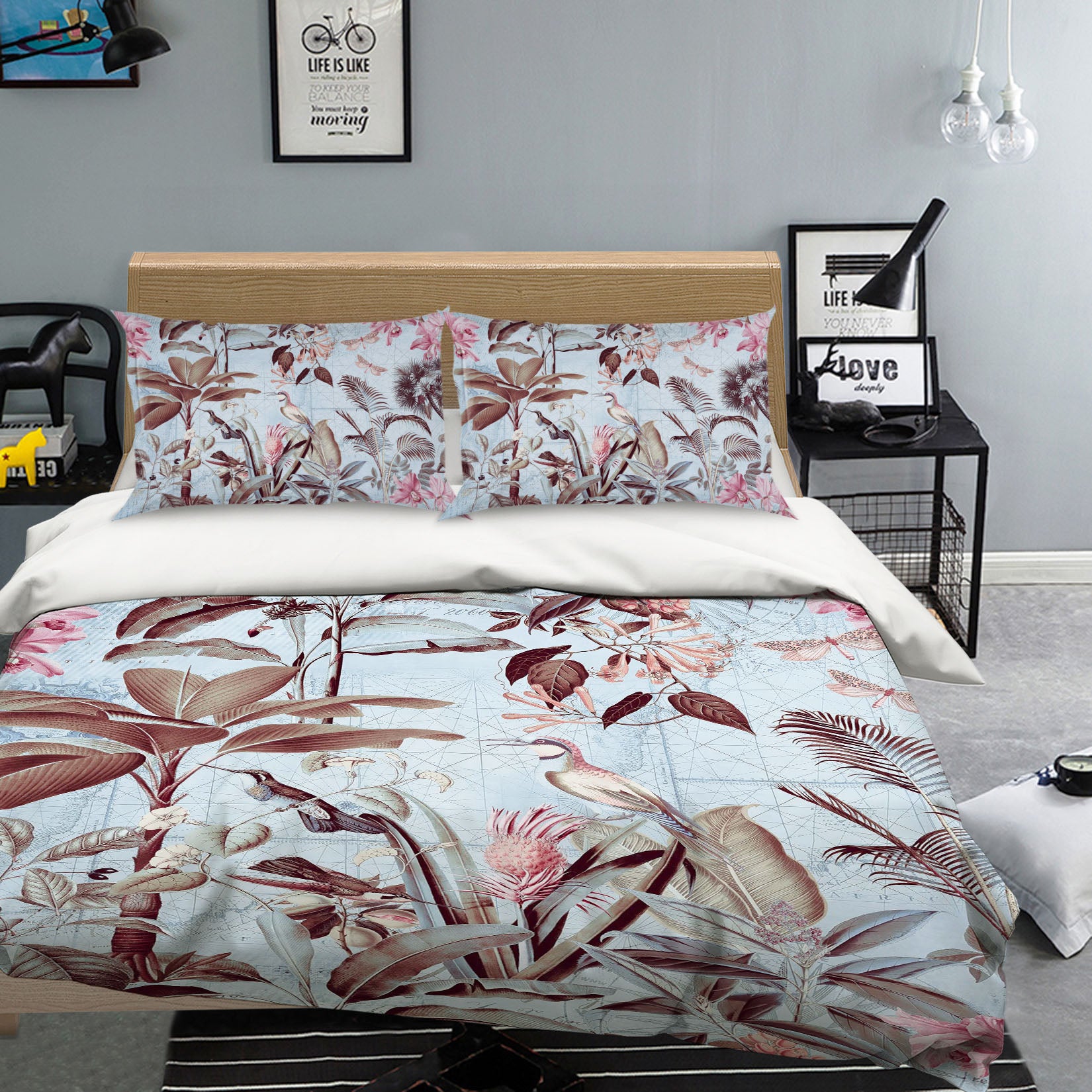 3D Winter Forest 128 Andrea haase Bedding Bed Pillowcases Quilt