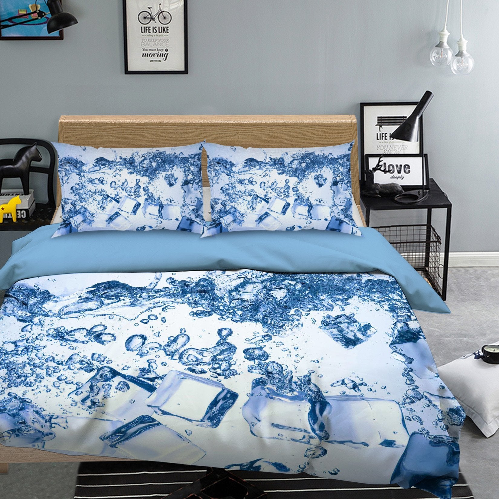 3D Water Ice 067 Bed Pillowcases Quilt Wallpaper AJ Wallpaper
