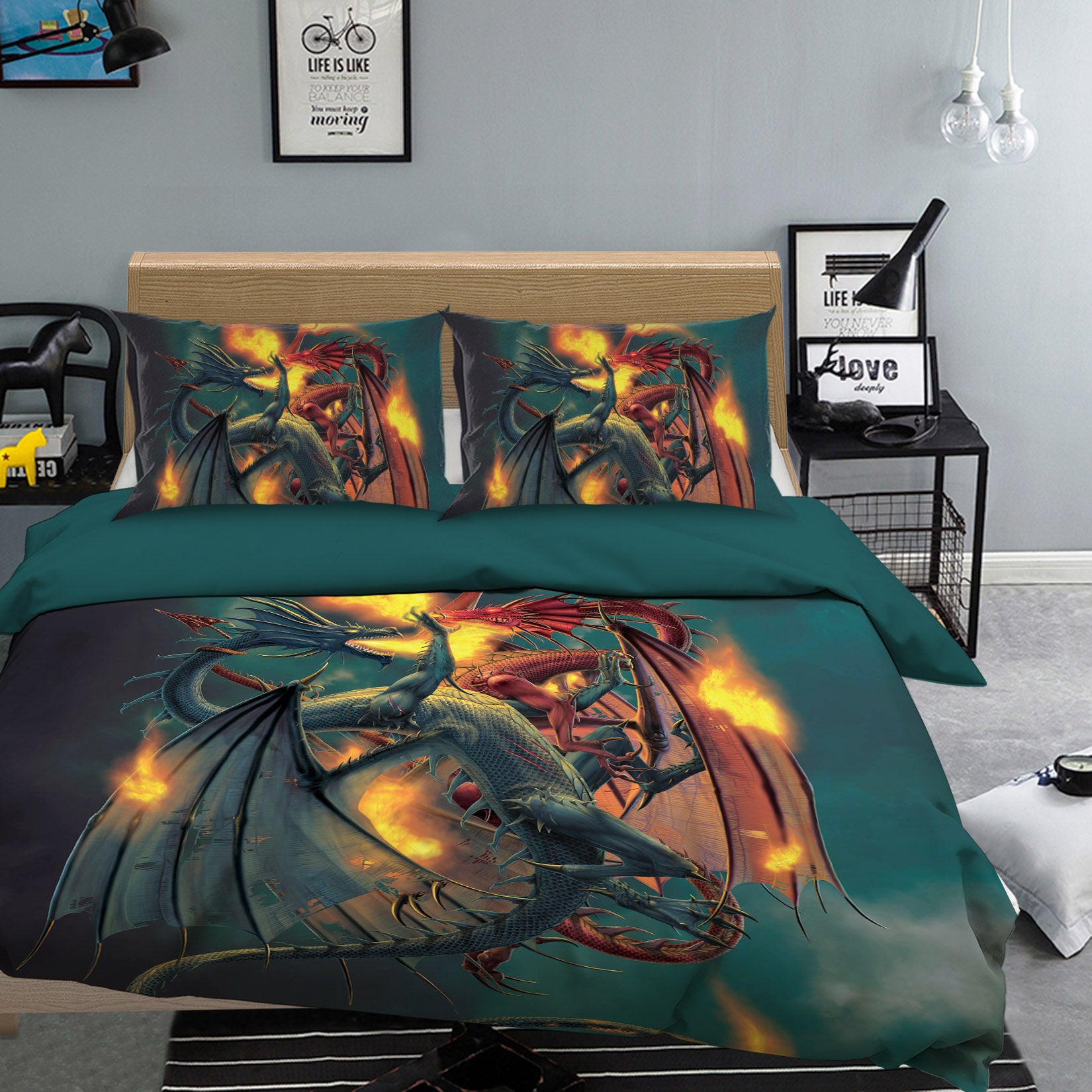 3D Clash Of The Titans 031 Bed Pillowcases Quilt Exclusive Designer Vincent