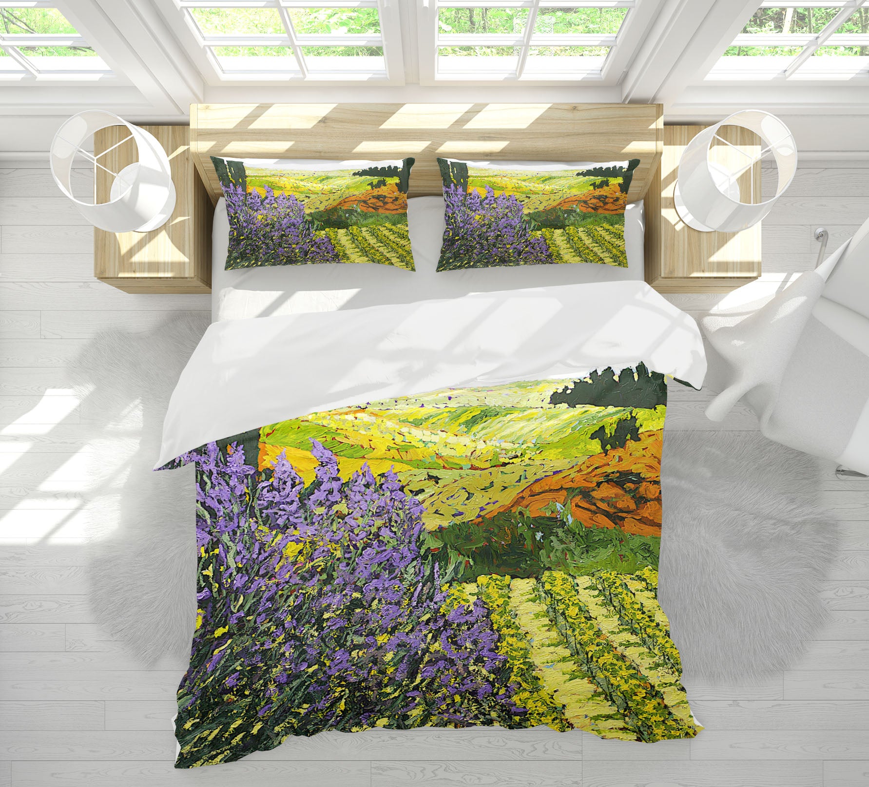 3D Lavender Field 2119 Allan P. Friedlander Bedding Bed Pillowcases Quilt