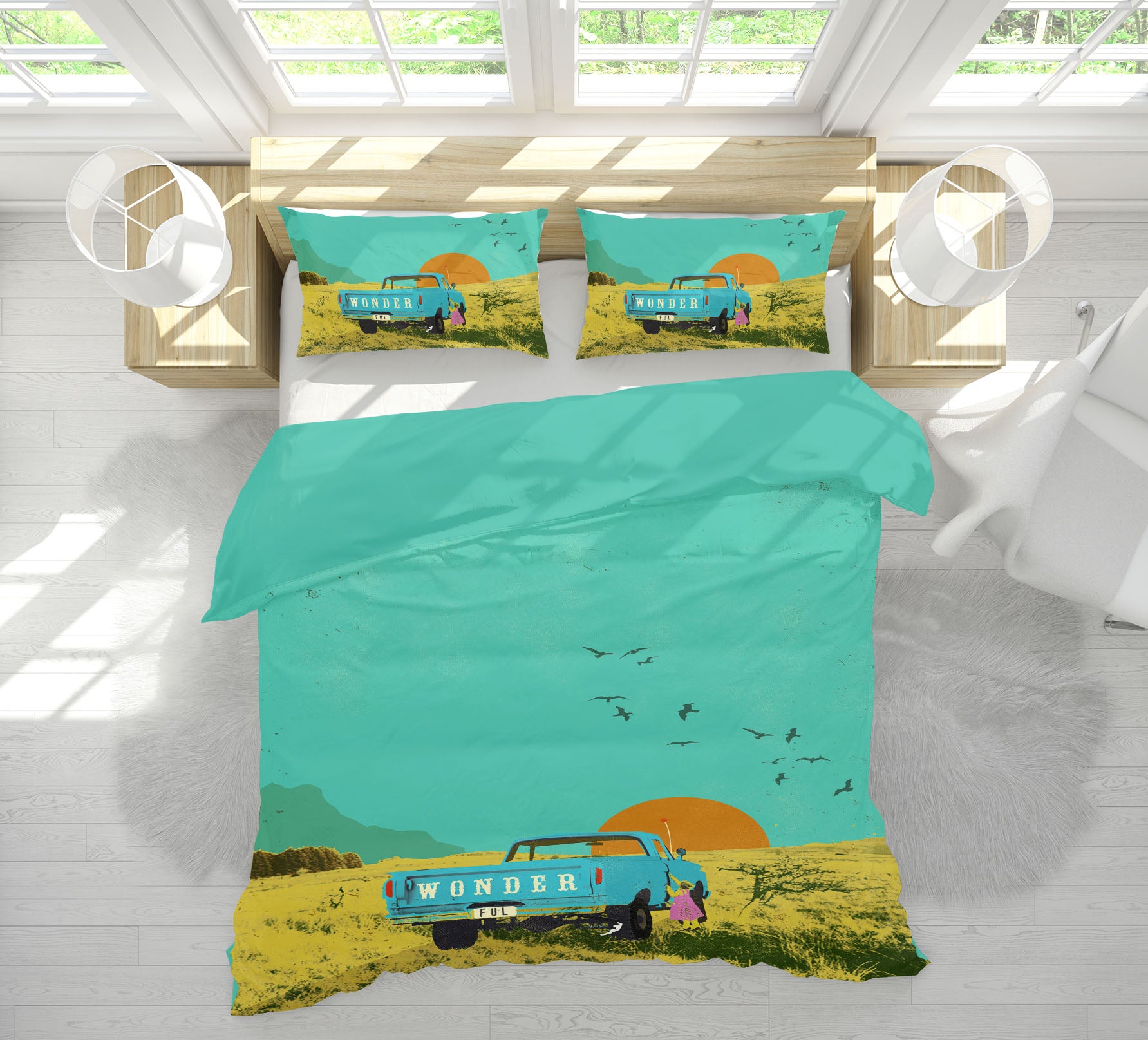 3D Prairie Sunrise 2120 Showdeer Bedding Bed Pillowcases Quilt