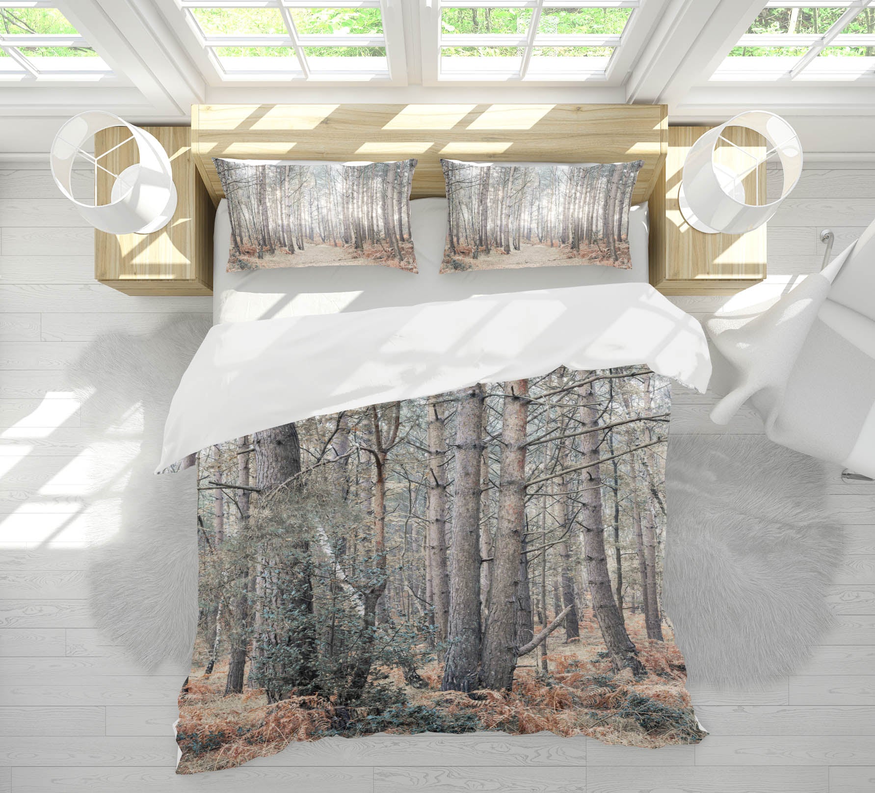 3D Tall Tree 7208 Assaf Frank Bedding Bed Pillowcases Quilt Cover Duvet Cover
