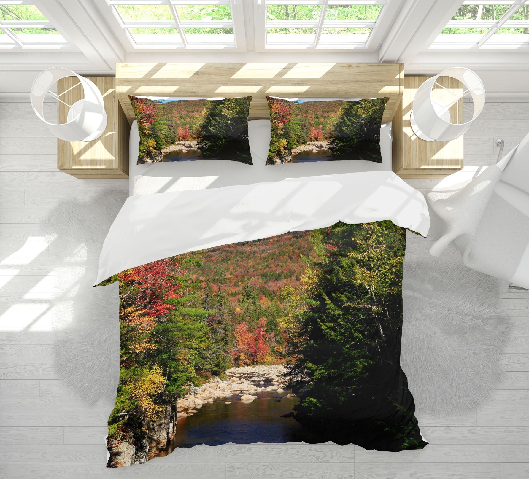 3D River Bend 62194 Kathy Barefield Bedding Bed Pillowcases Quilt