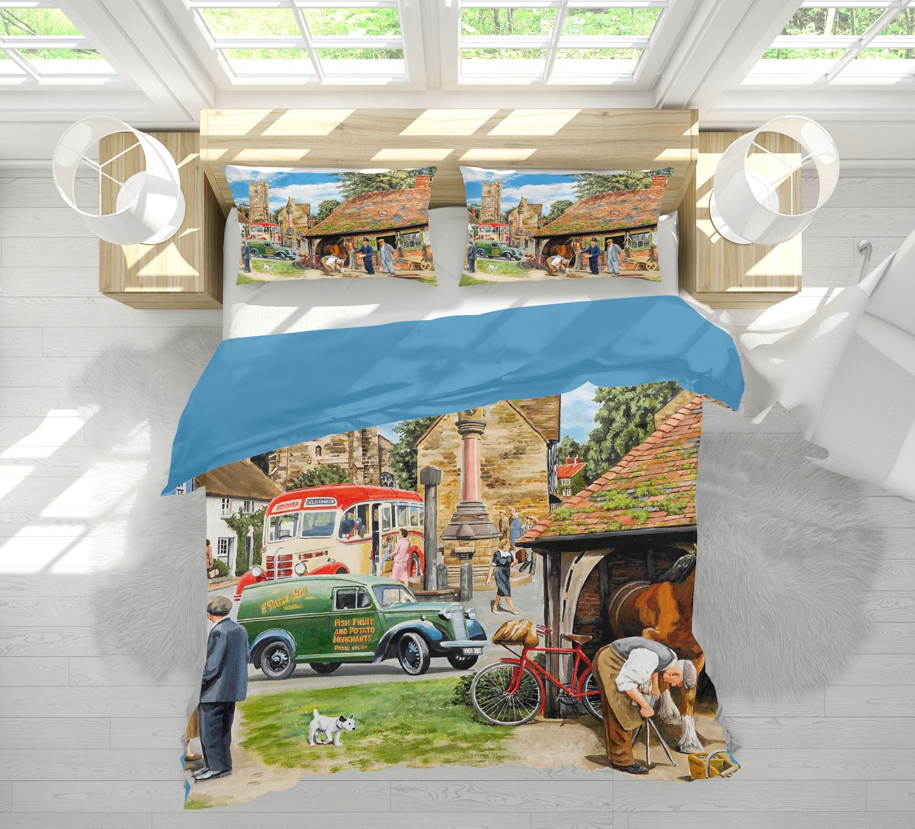 3D Letters For The Blacksmith 2034 Trevor Mitchell bedding Bed Pillowcases Quilt