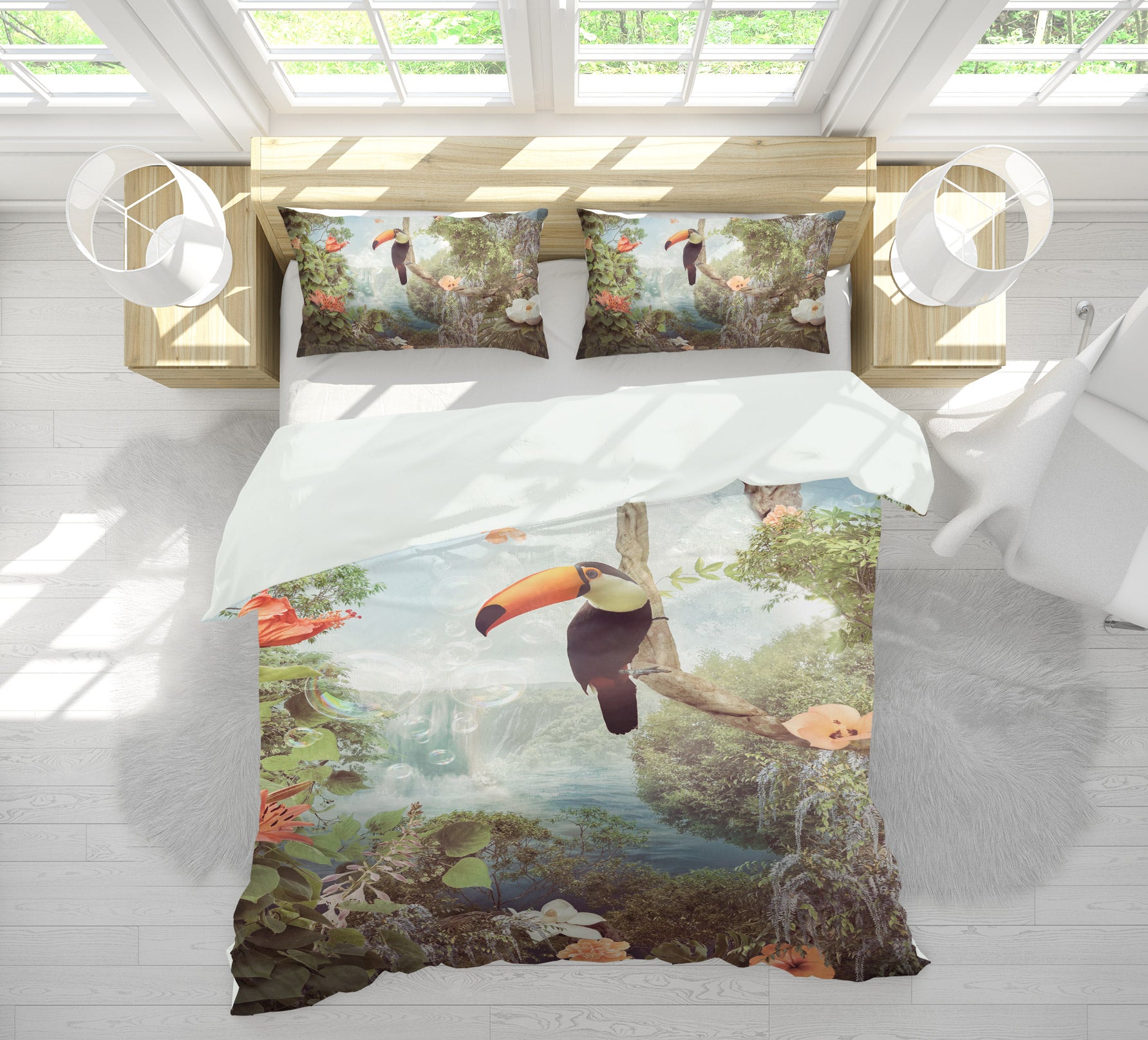 3D Stork 8549 Beth Sheridan Bedding Bed Pillowcases Quilt