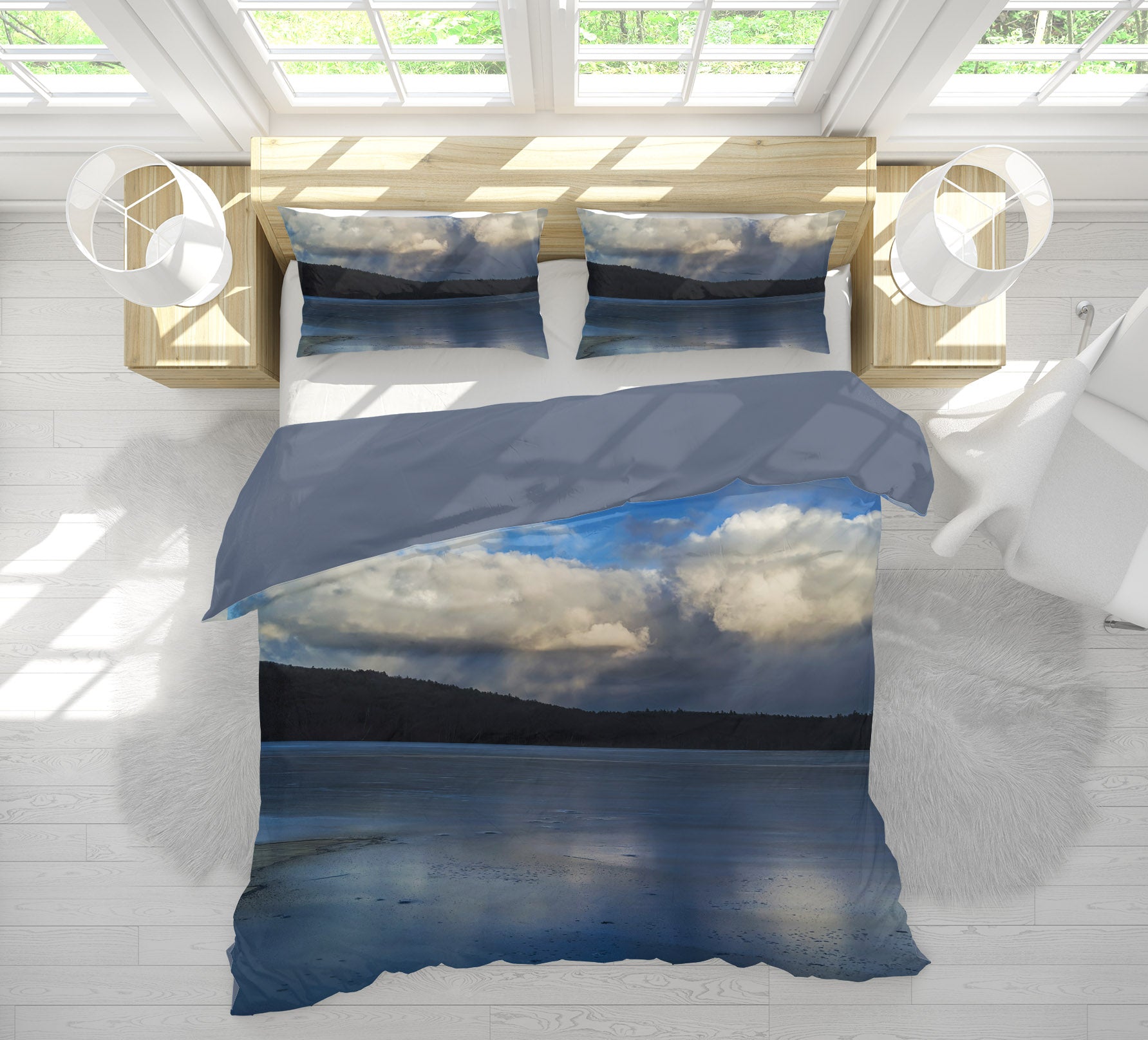 3D Lake Cloud 1022 Jerry LoFaro bedding Bed Pillowcases Quilt