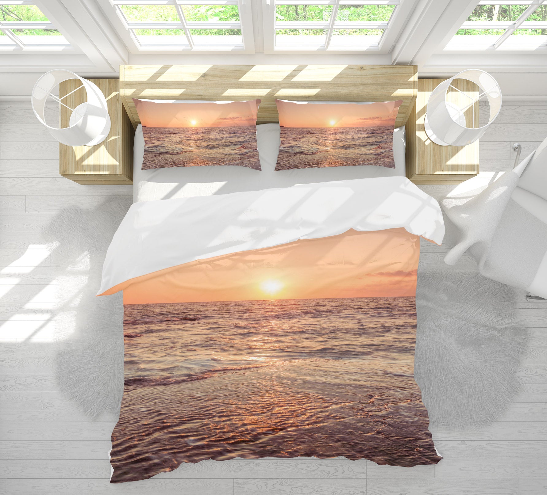 3D Sun Beach 85145 Assaf Frank Bedding Bed Pillowcases Quilt