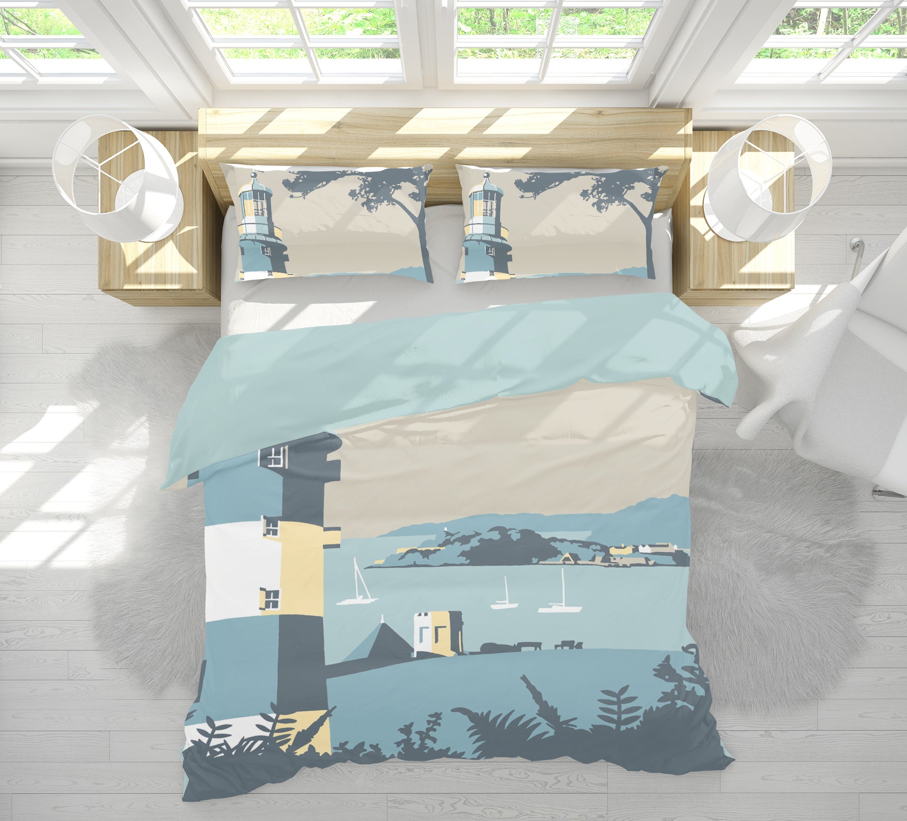 3D Plymouth 2038 Steve Read Bedding Bed Pillowcases Quilt