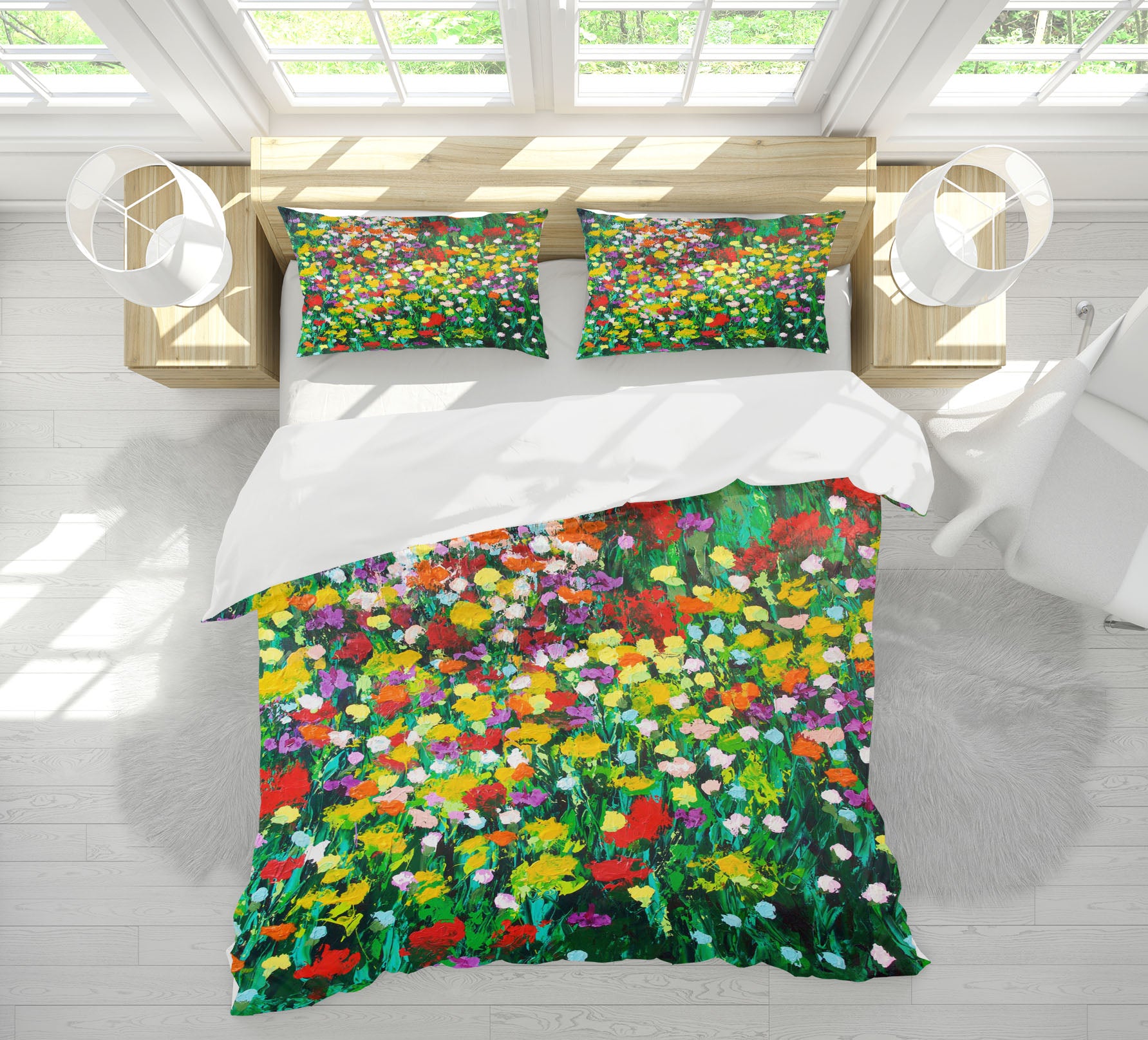 3D Floral Ocean 2018 Allan P. Friedlander Bedding Bed Pillowcases Quilt
