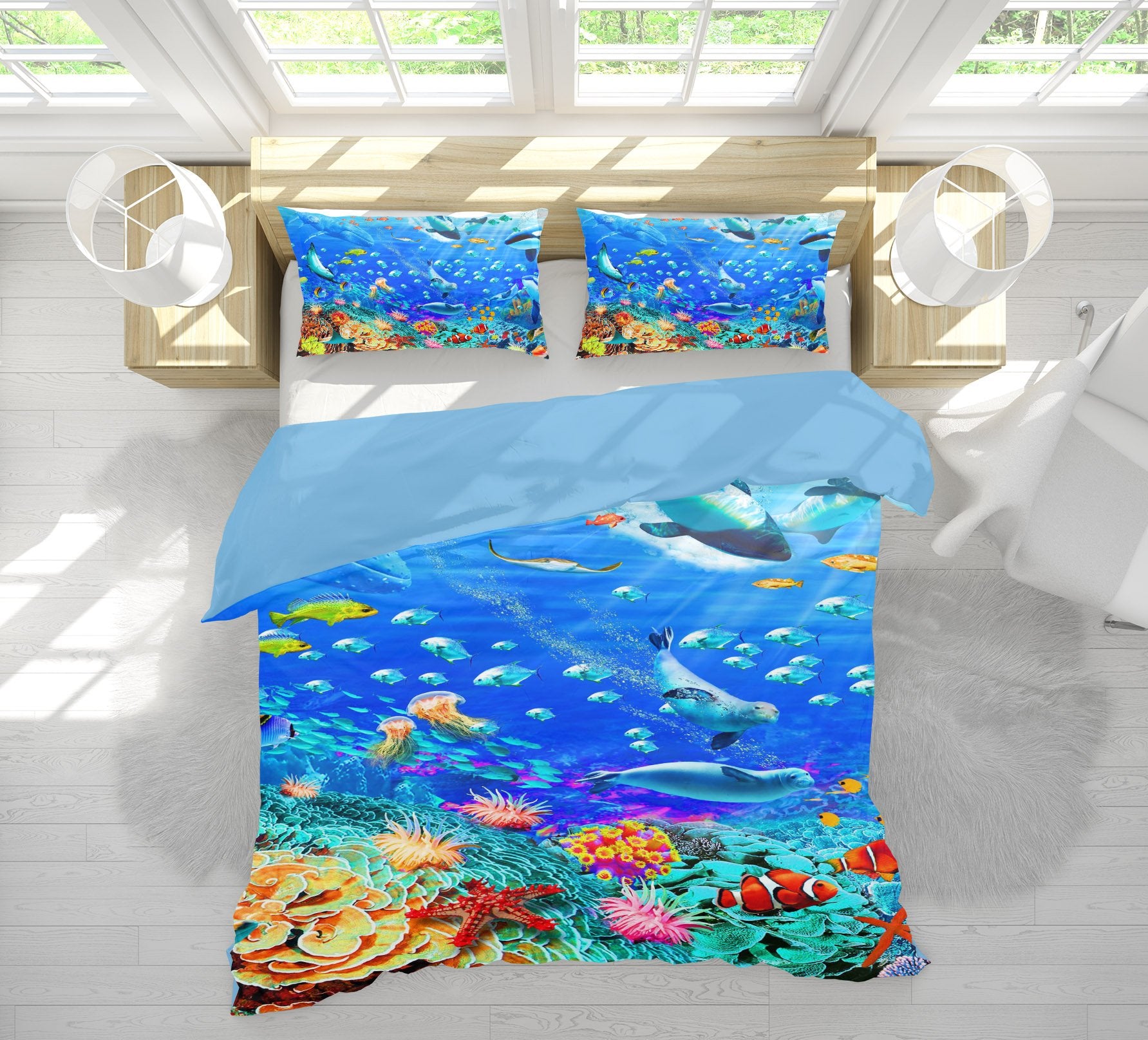 3D Beautiful Seabed 2113 Adrian Chesterman Bedding Bed Pillowcases Quilt Quiet Covers AJ Creativity Home