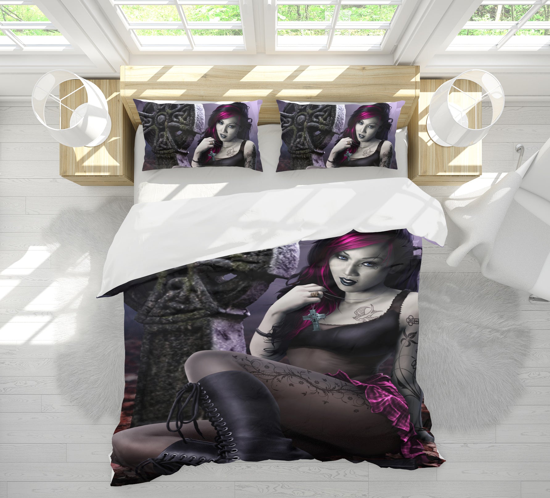 3D Beautiful Woman 4072 Tom Wood Bedding Bed Pillowcases Quilt