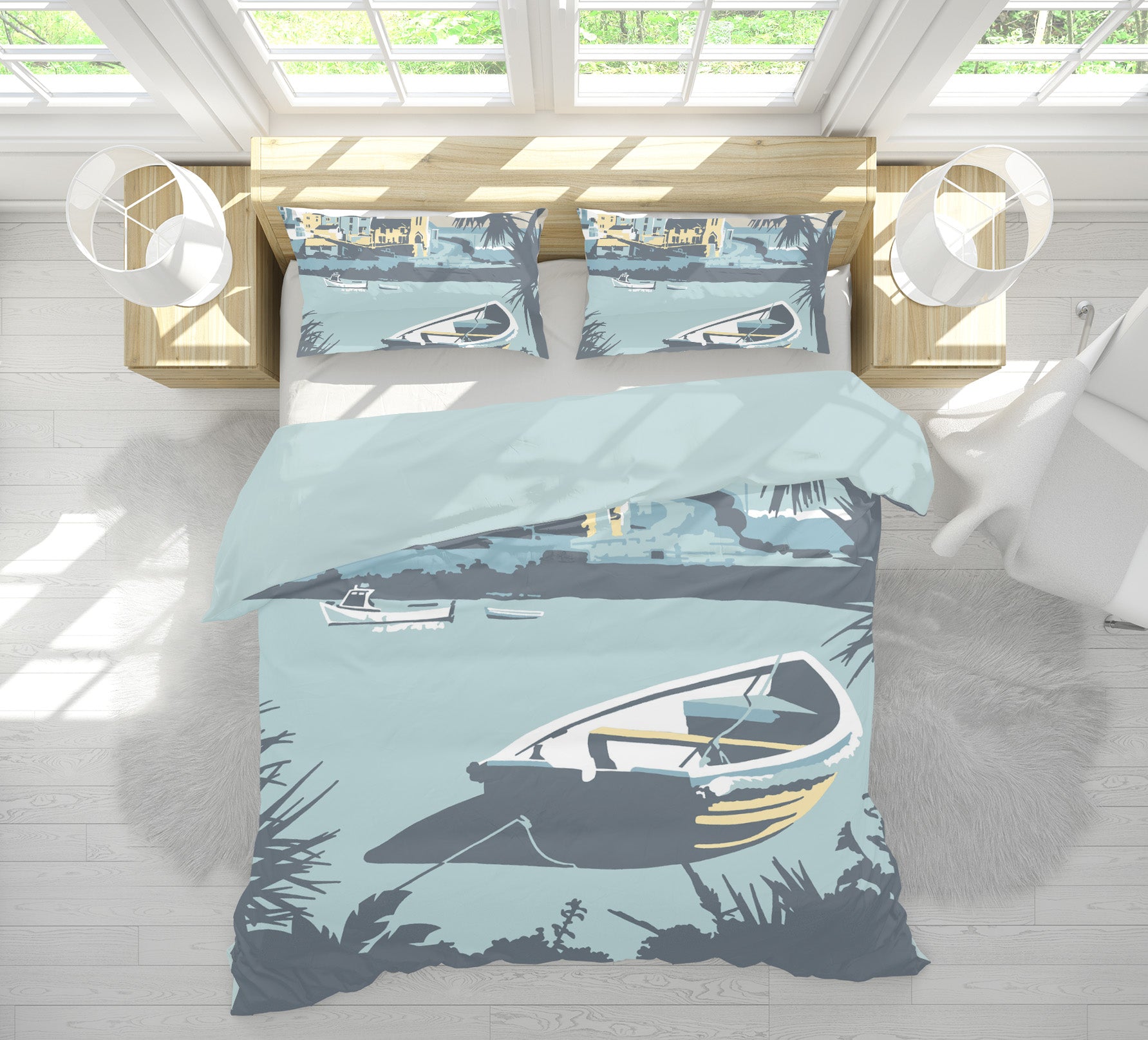 3D Porthleven 2045 Steve Read Bedding Bed Pillowcases Quilt