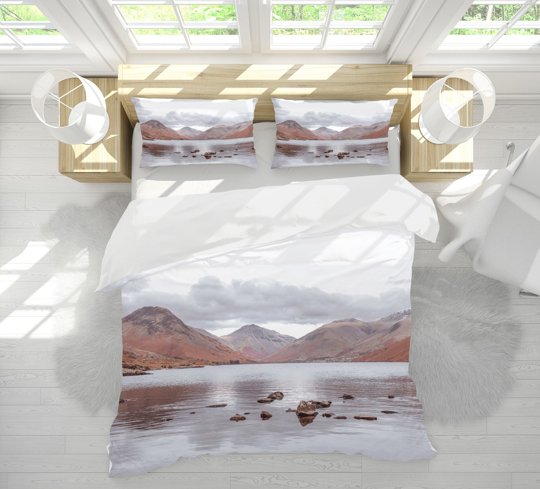 3D Landscape Stone 8658 Assaf Frank Bedding Bed Pillowcases Quilt