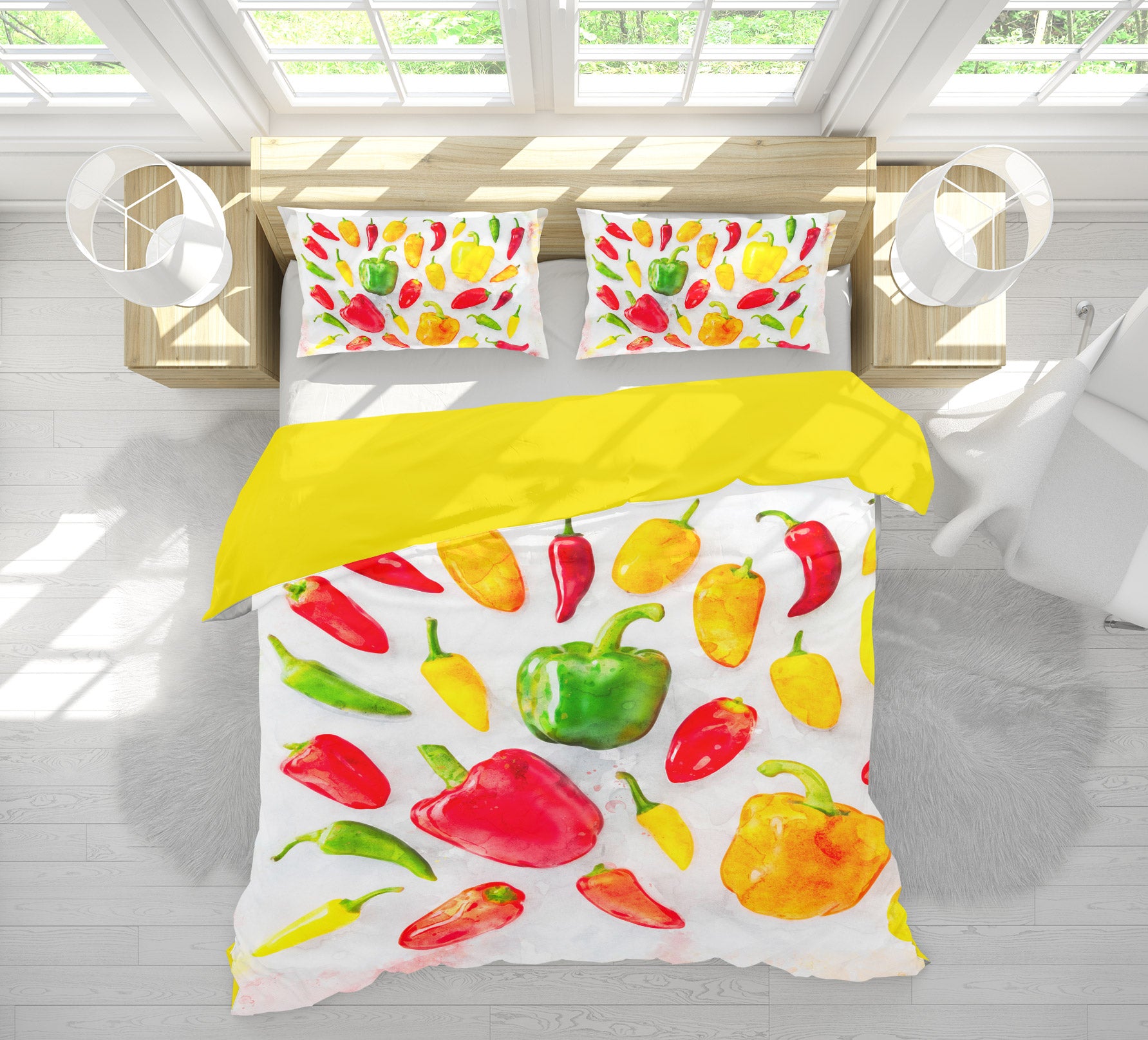 3D Red Pepper 1025 Assaf Frank Bedding Bed Pillowcases Quilt